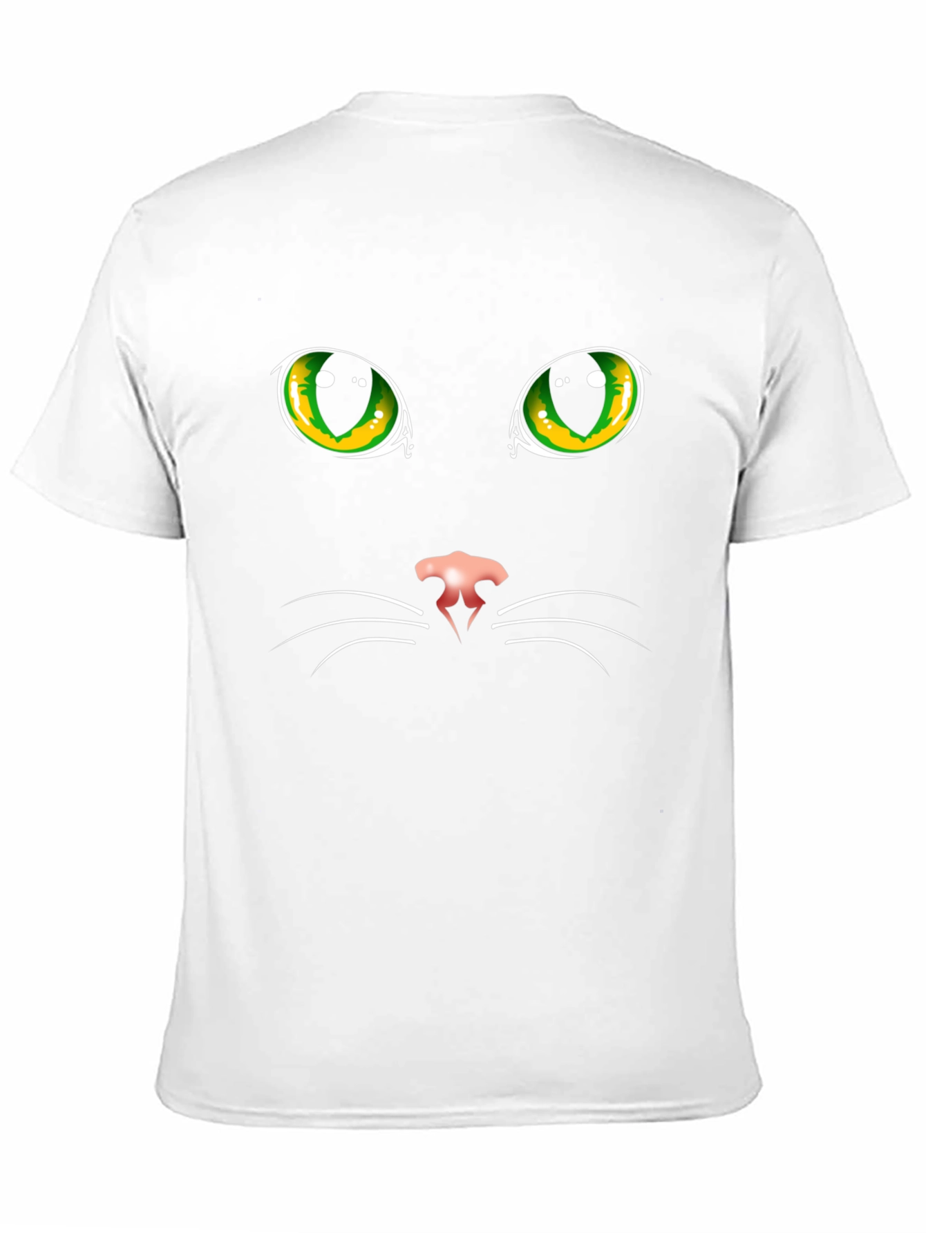 Black Cat Face Graphic T-Shirt