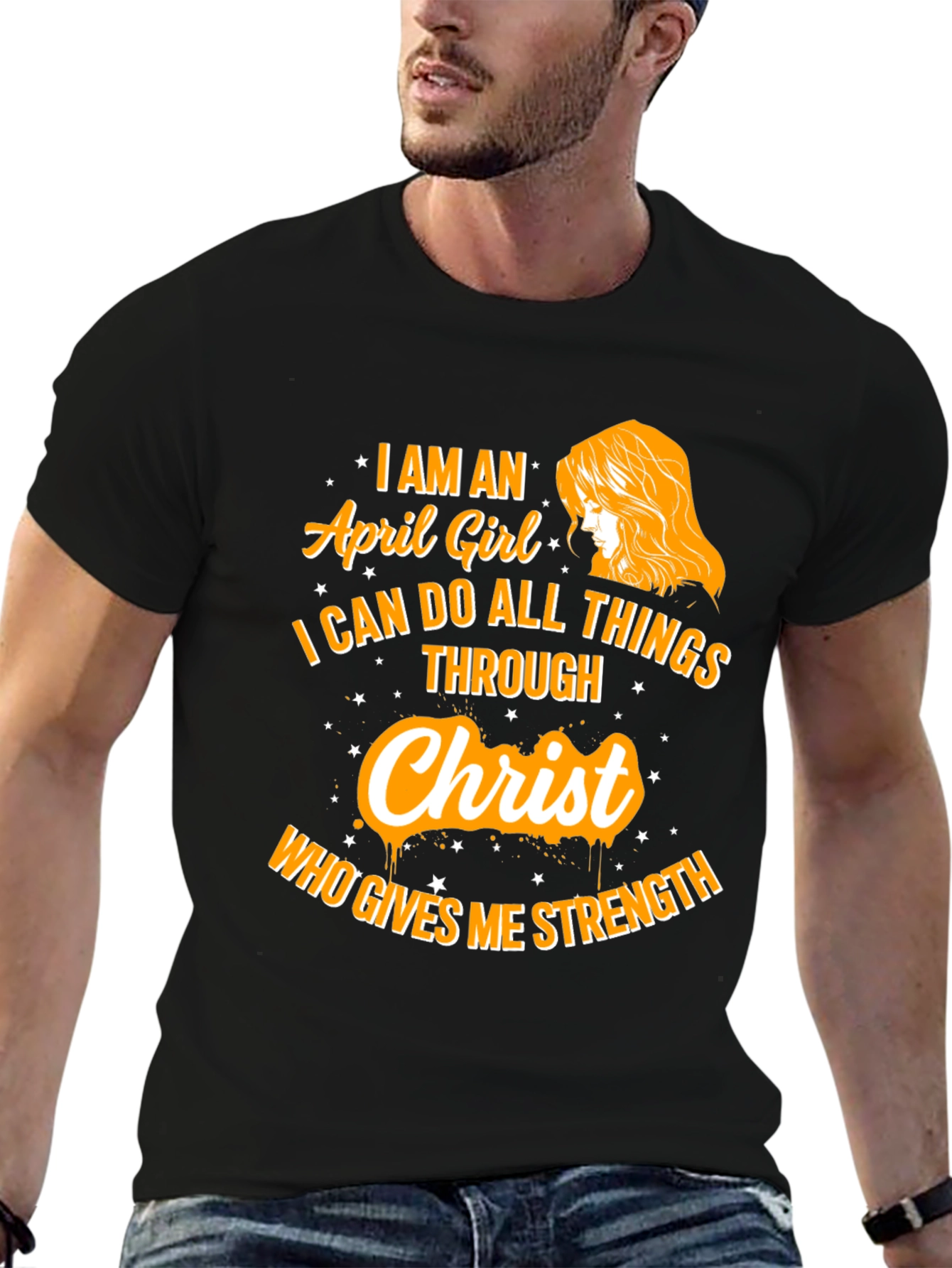 April Girl Christ Strength T-Shirt