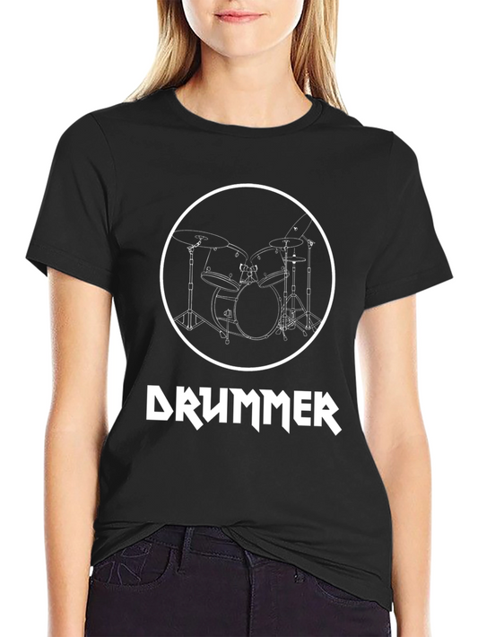 Drummer T-Shirt - Black Music Tee