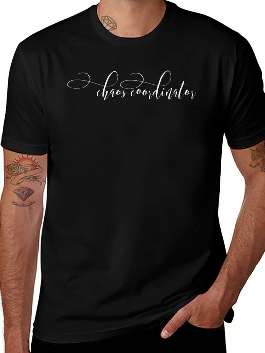 Chaos Coordinator Black T-Shirt - Fun Graphic Tee