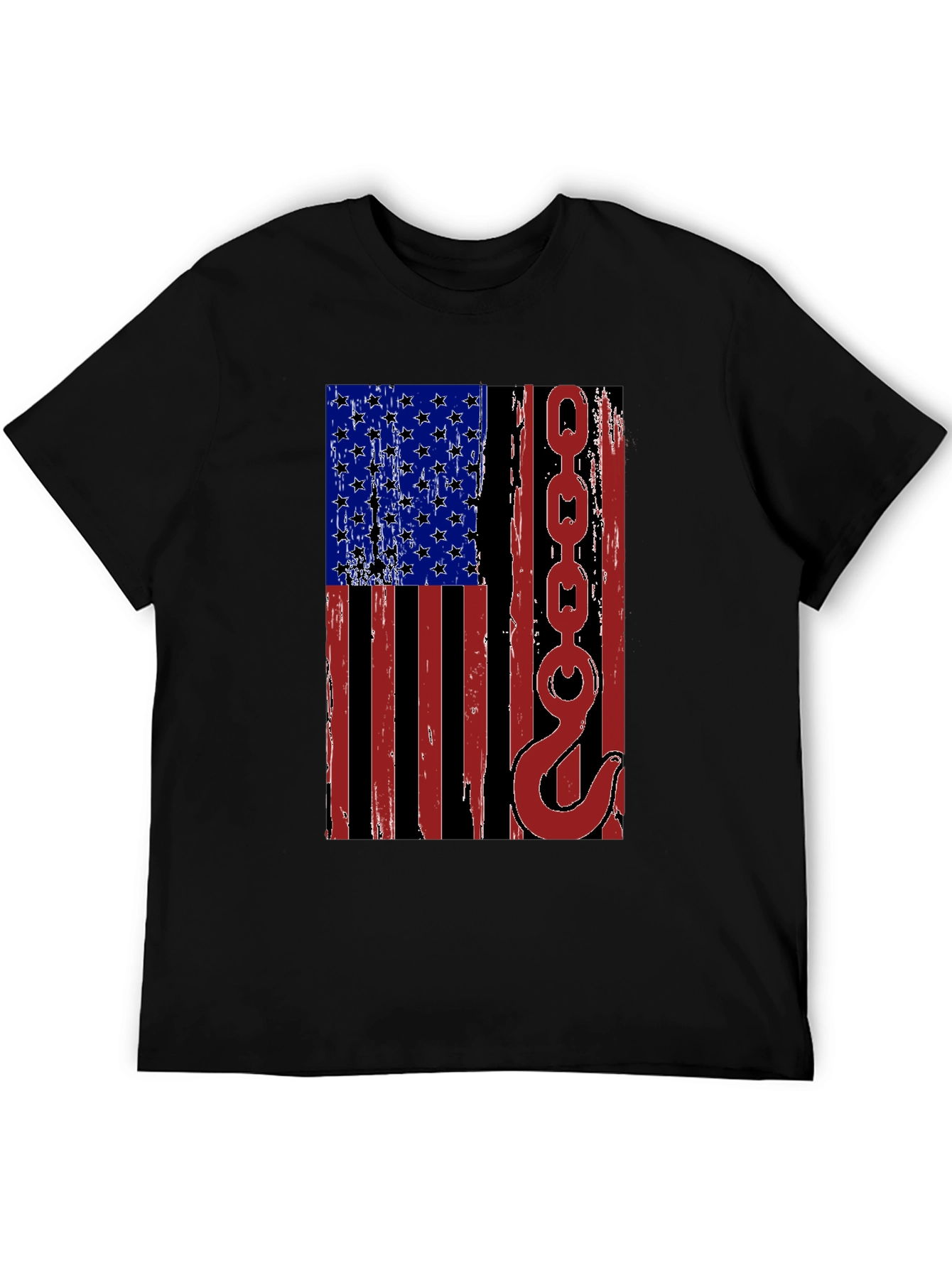 American Flag Tow Truck Operator T-Shirt