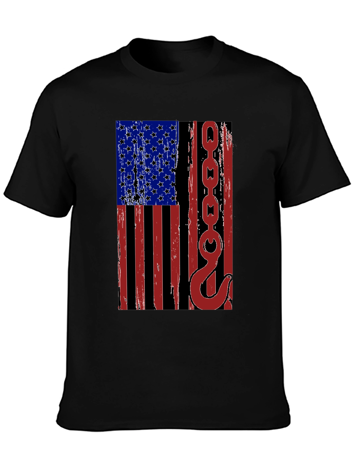 American Flag Tow Truck Operator T-Shirt