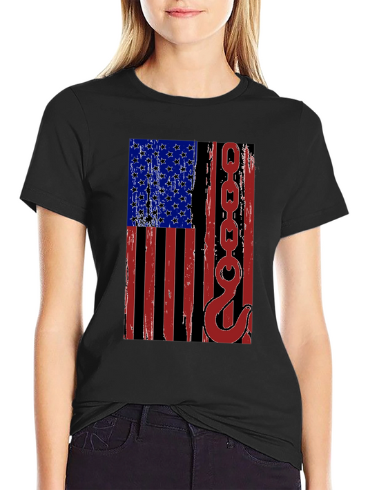 American Flag Tow Truck Operator T-Shirt