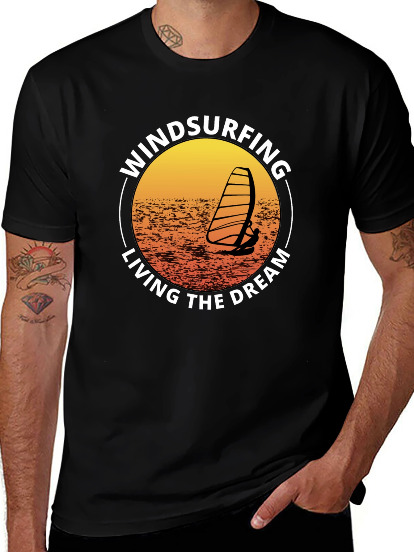 Windsurfing Living The Dream Graphic T-Shirt