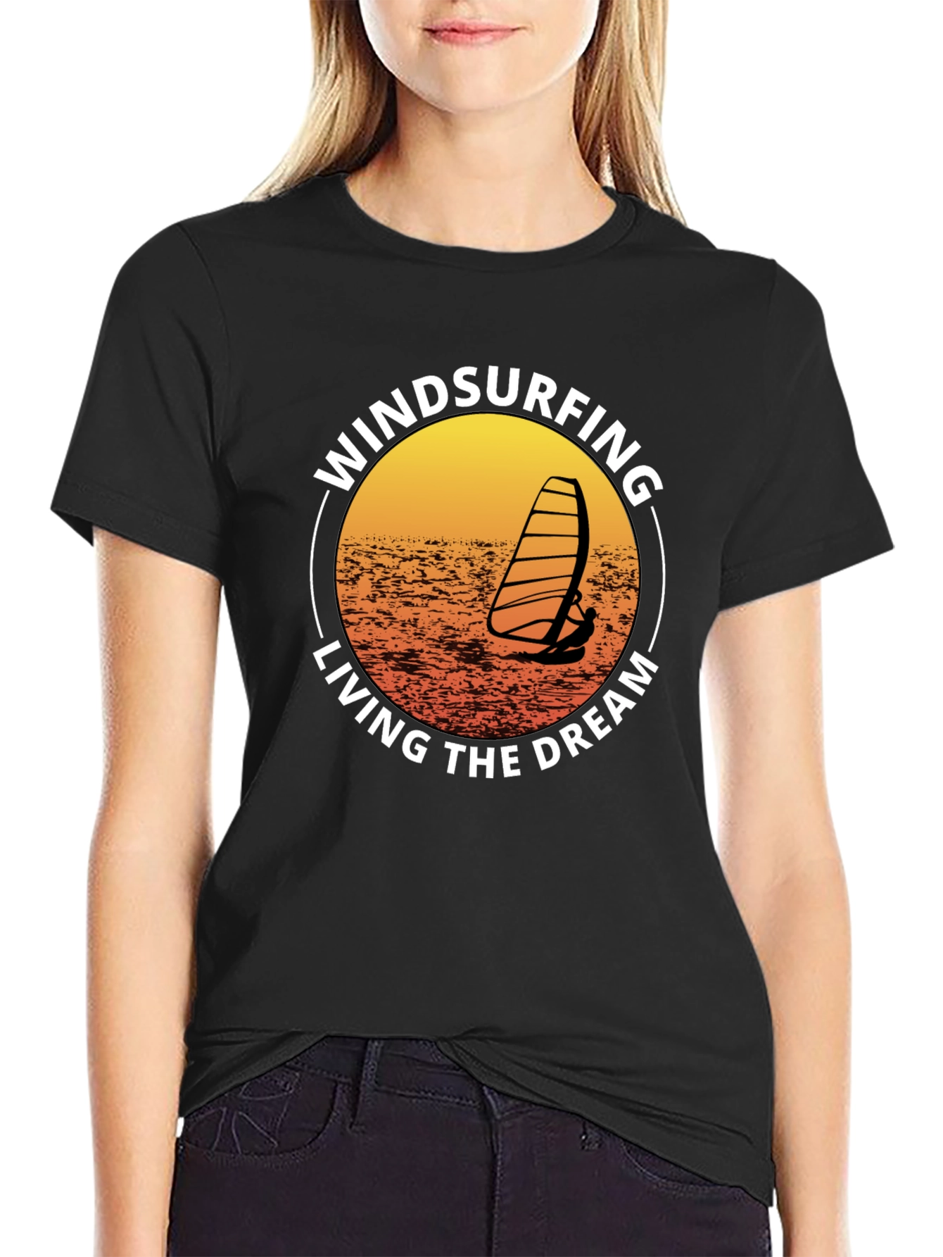 Windsurfing Living The Dream Graphic T-Shirt
