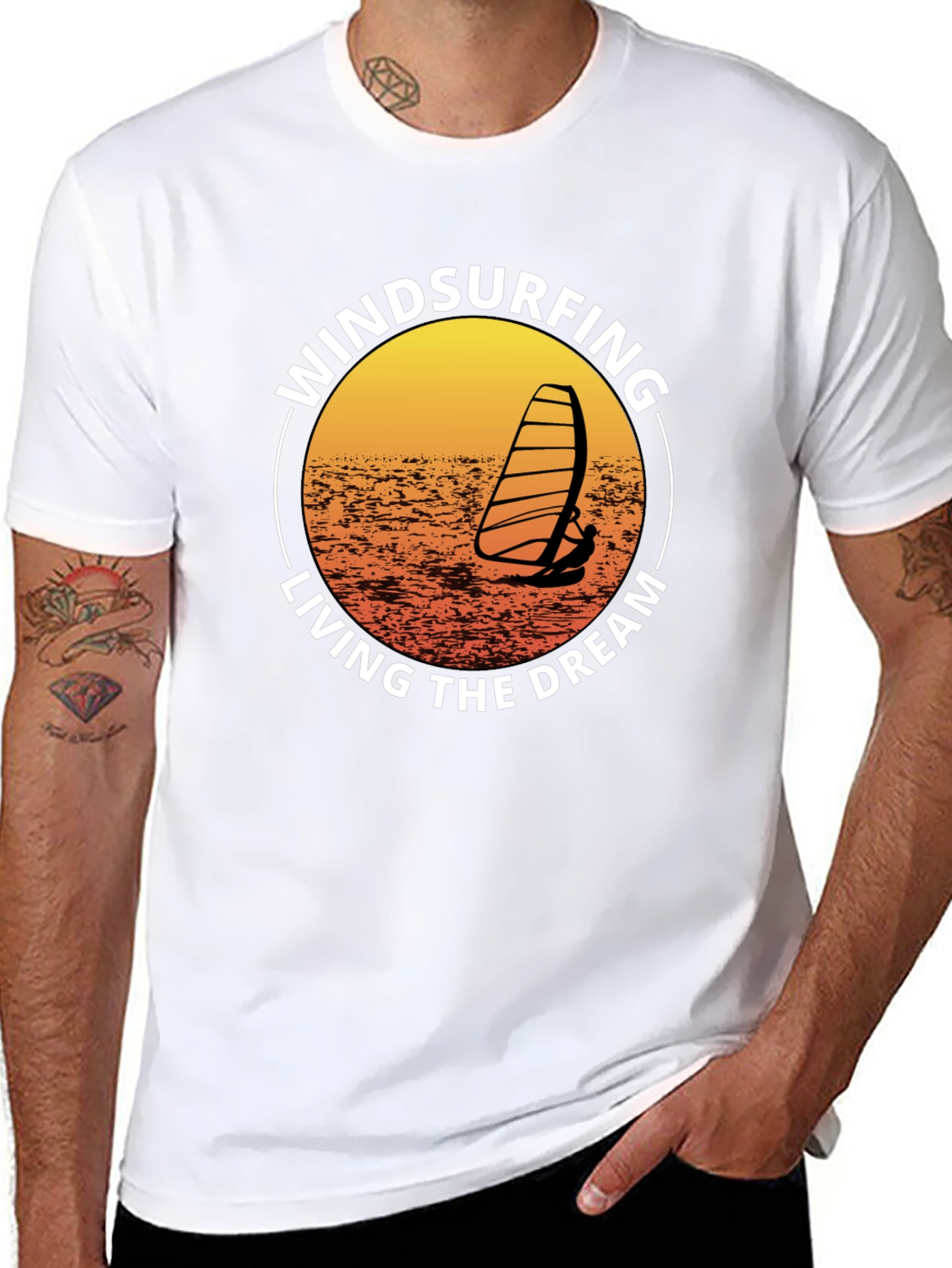 Windsurfing Living The Dream Graphic T-Shirt
