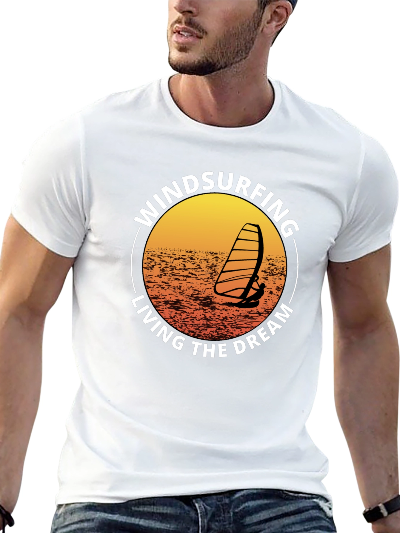 Windsurfing Living The Dream Graphic T-Shirt