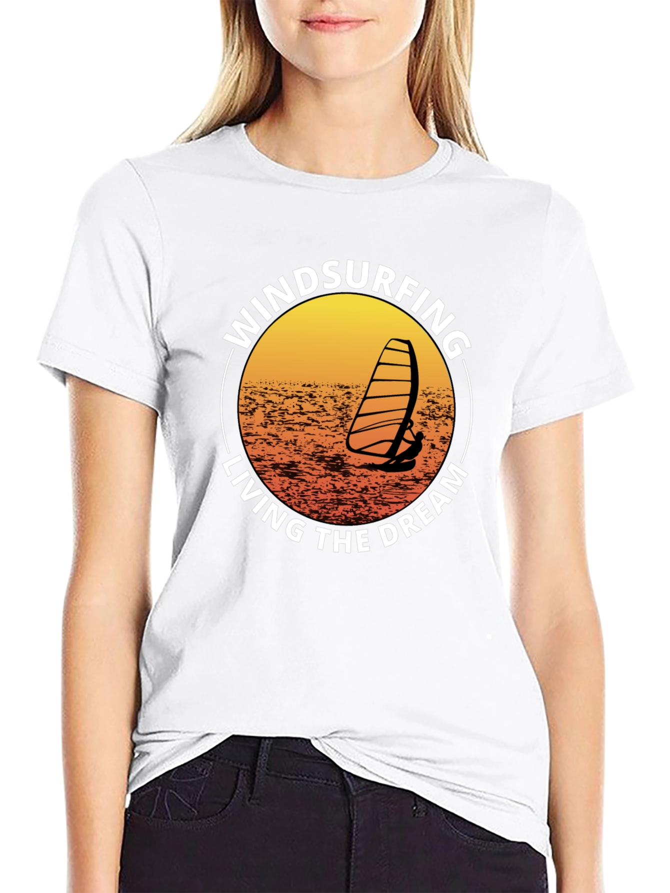Windsurfing Living The Dream Graphic T-Shirt