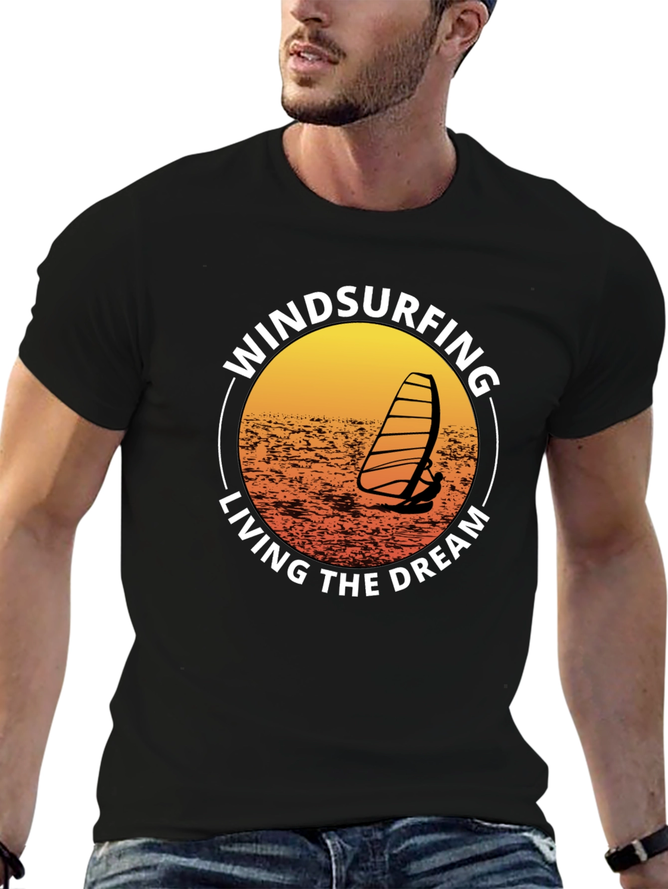 Windsurfing Living The Dream Graphic T-Shirt