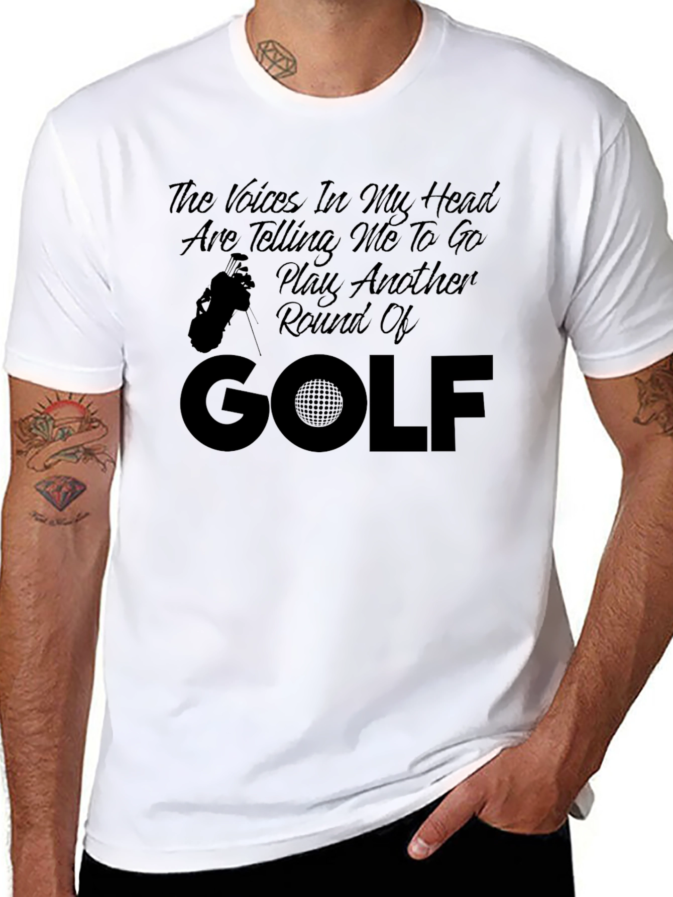 Golf Humor T-Shirt: The Voices In My Head