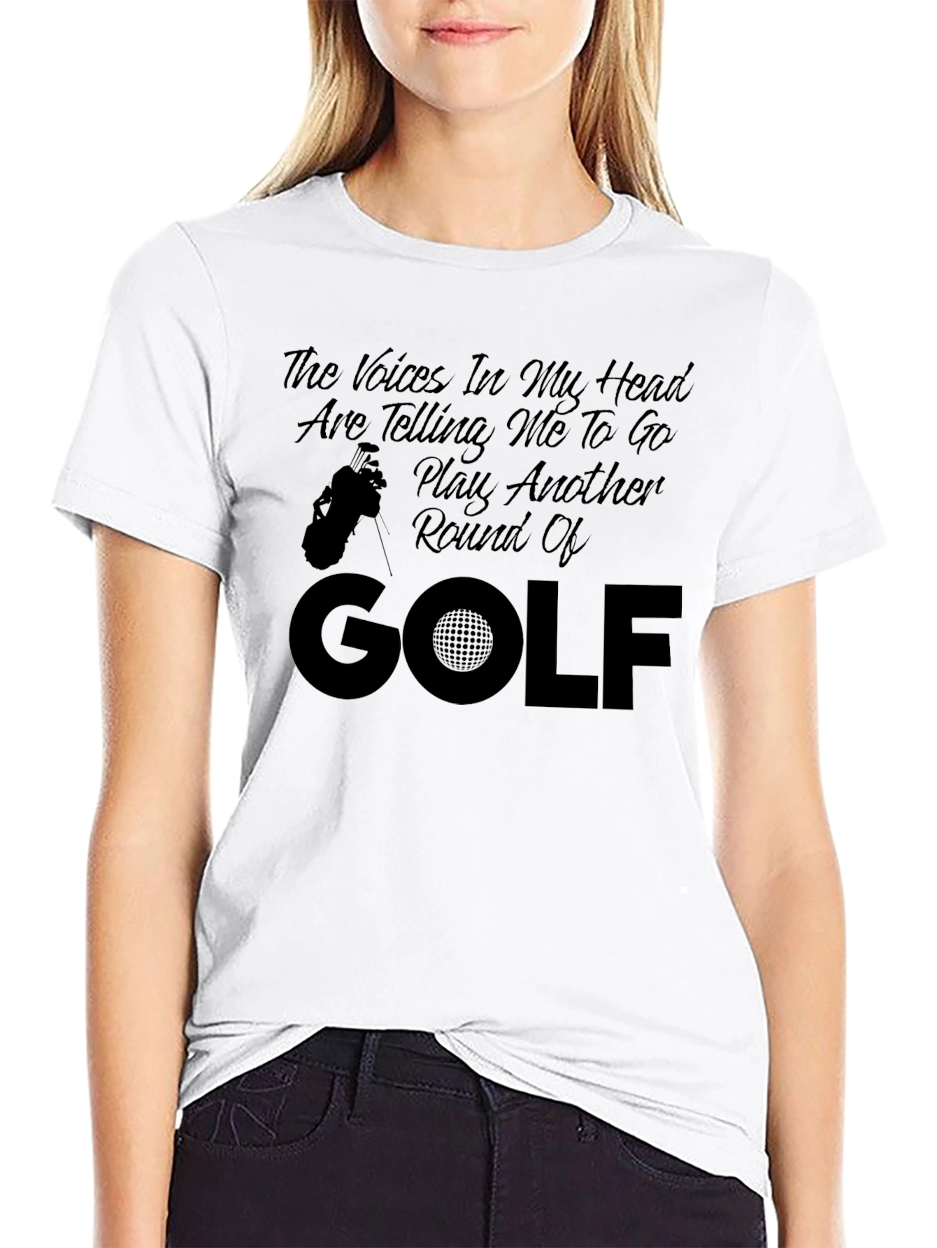 Golf Humor T-Shirt: The Voices In My Head