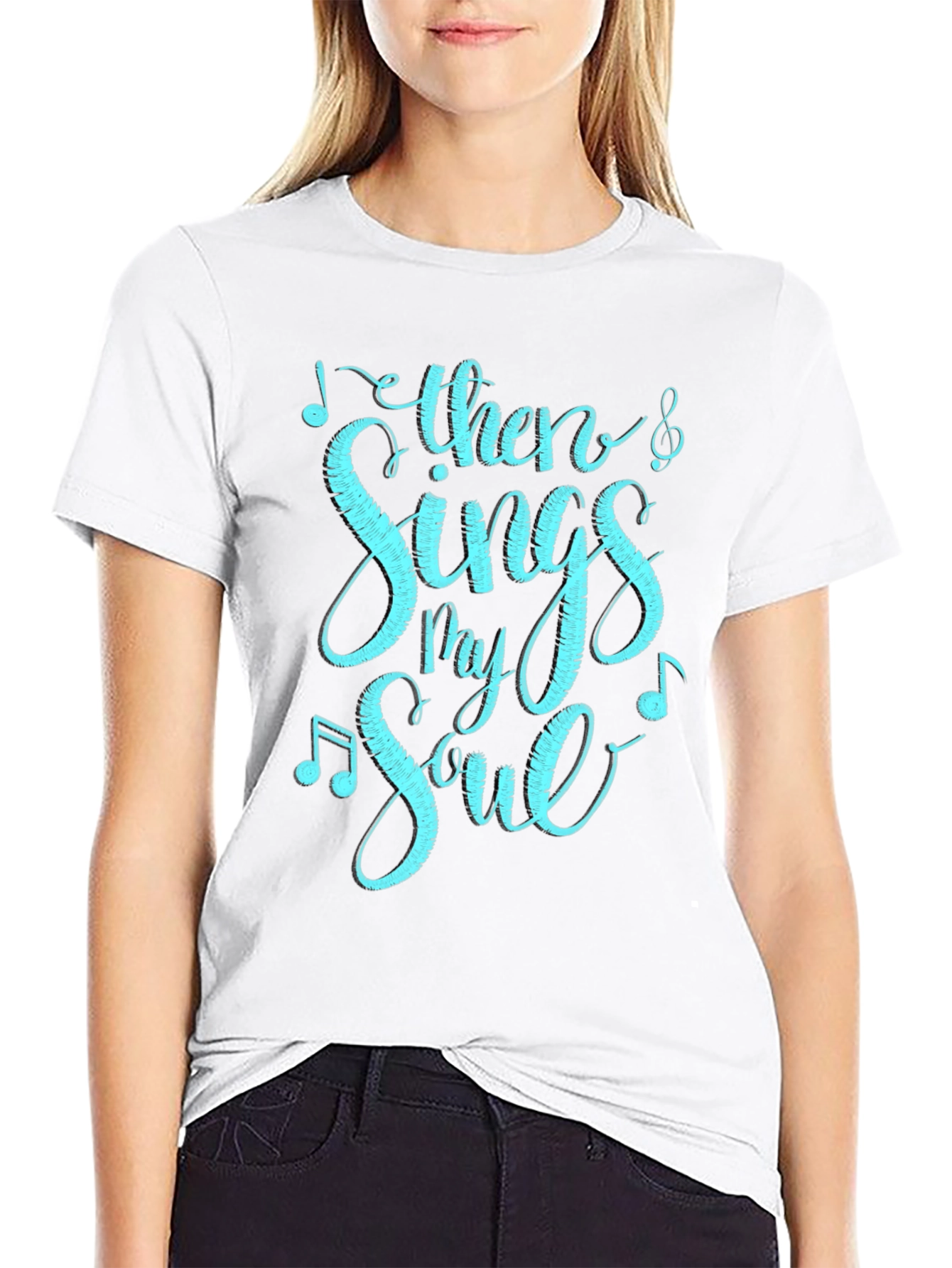 Then Sings My Soul Graphic Tee - Black