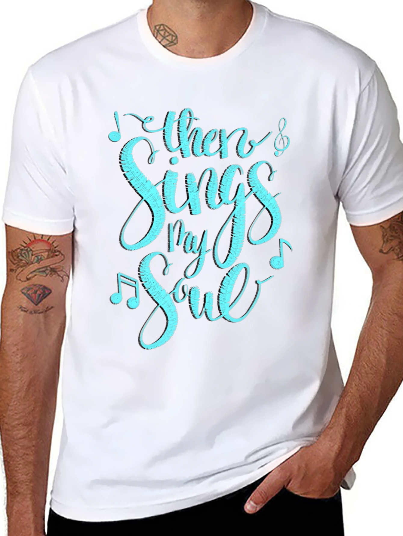 Then Sings My Soul Graphic Tee - Black