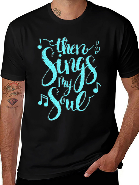Then Sings My Soul Graphic Tee - Black