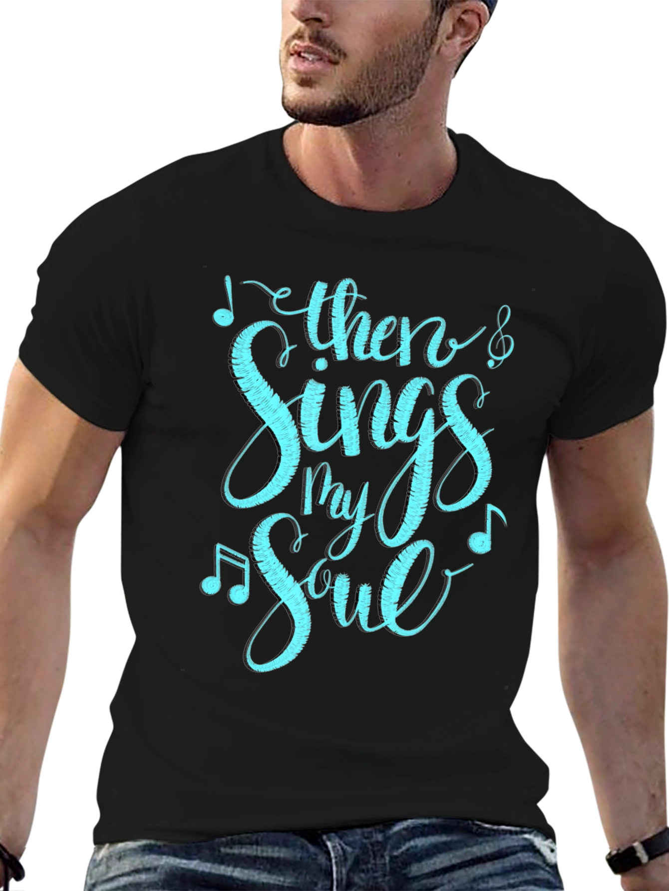 Then Sings My Soul Graphic Tee - Black