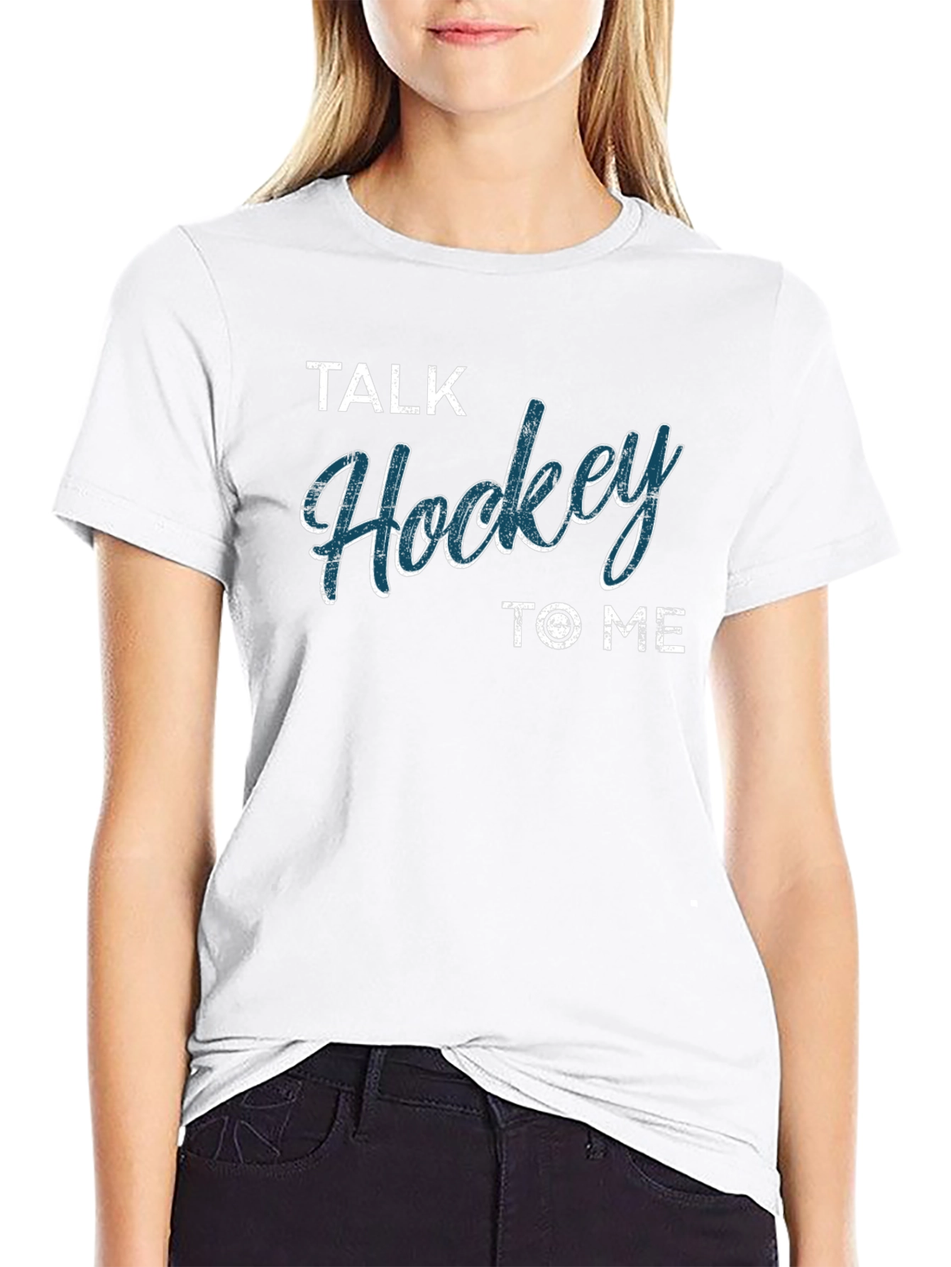 Talk Hockey to Me Graphic T-Shirt