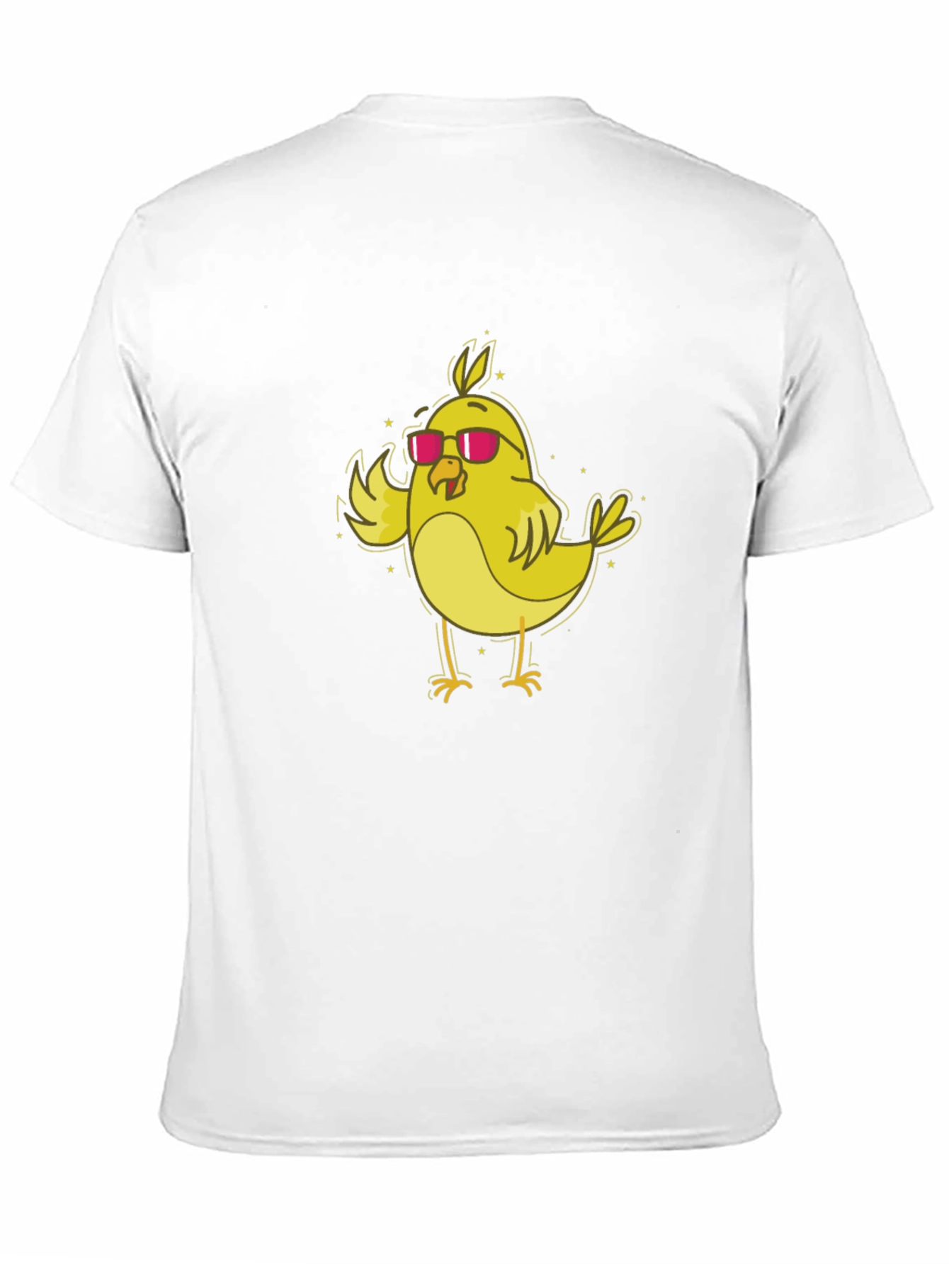 Cool Chick T-Shirt - Yellow Bird with Sunglasses