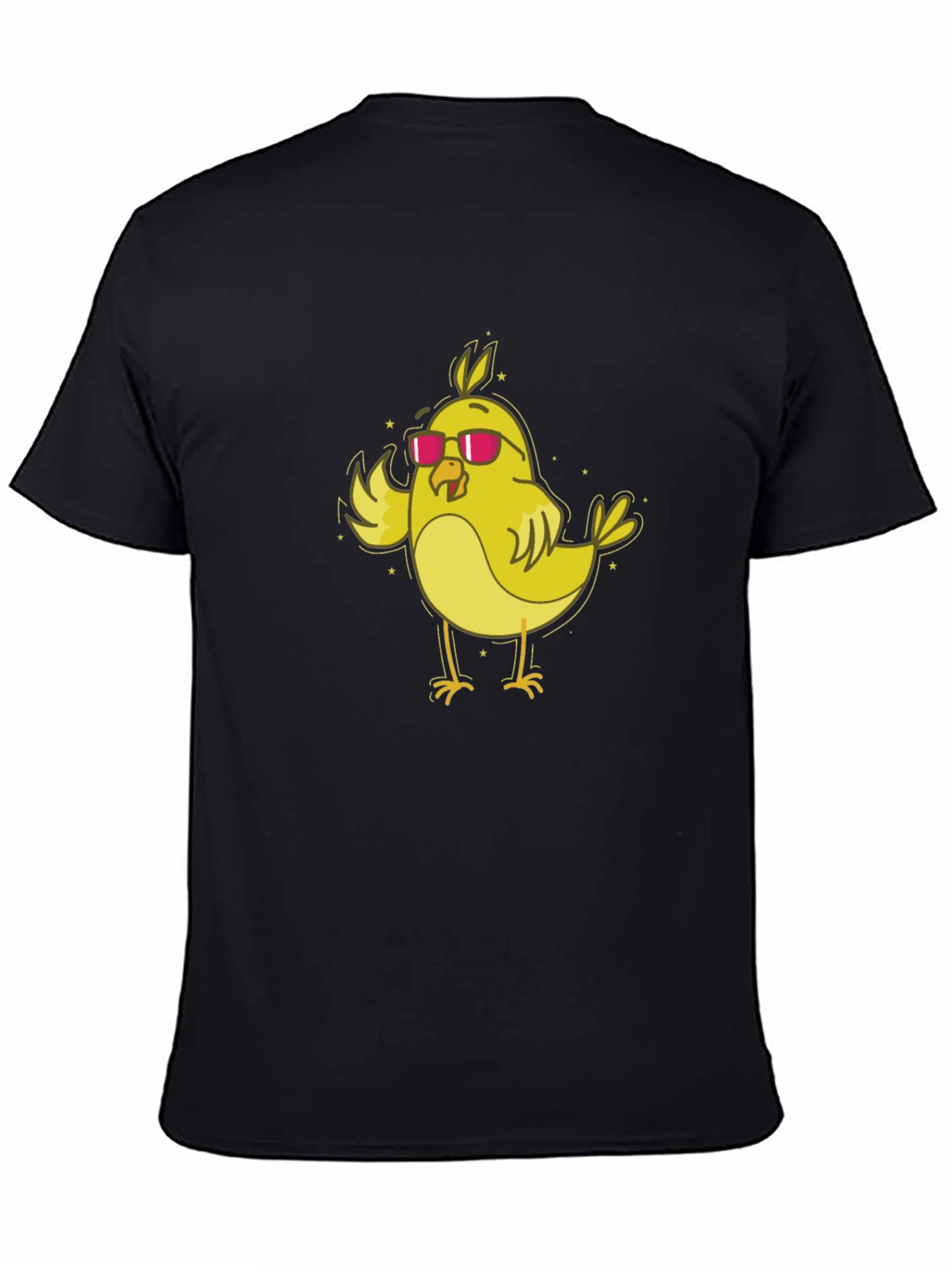 Cool Chick T-Shirt - Yellow Bird with Sunglasses