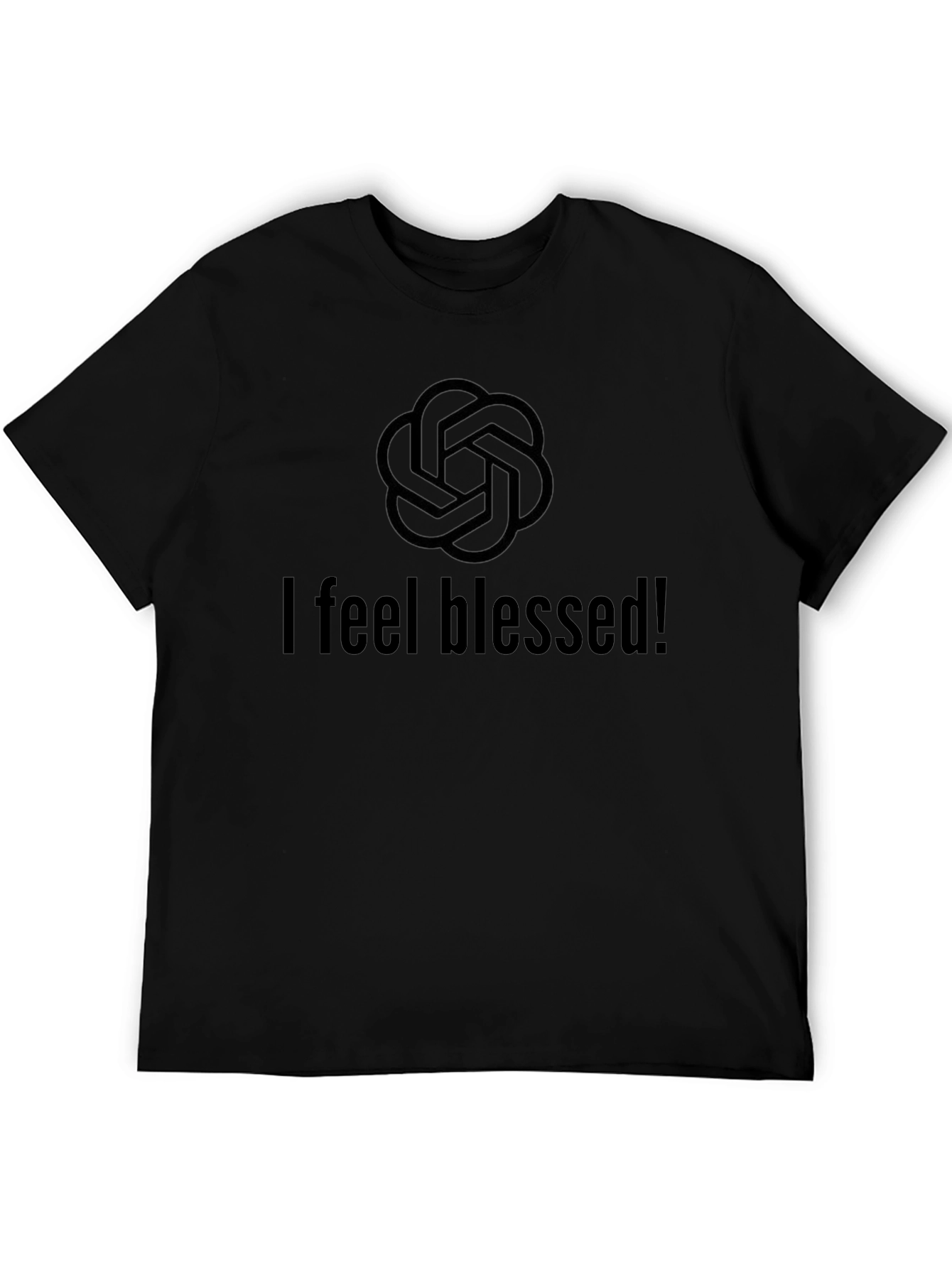 I Feel Blessed Black T-Shirt