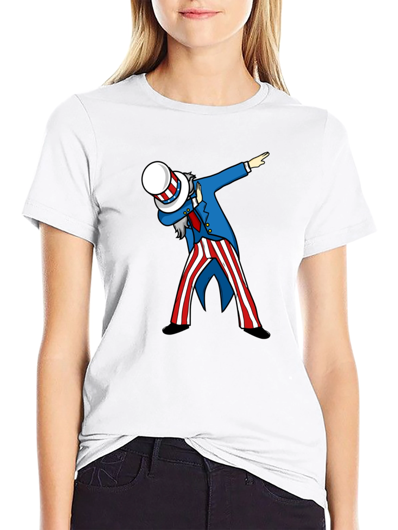 Dabbing Uncle Sam Patriotic T-Shirt