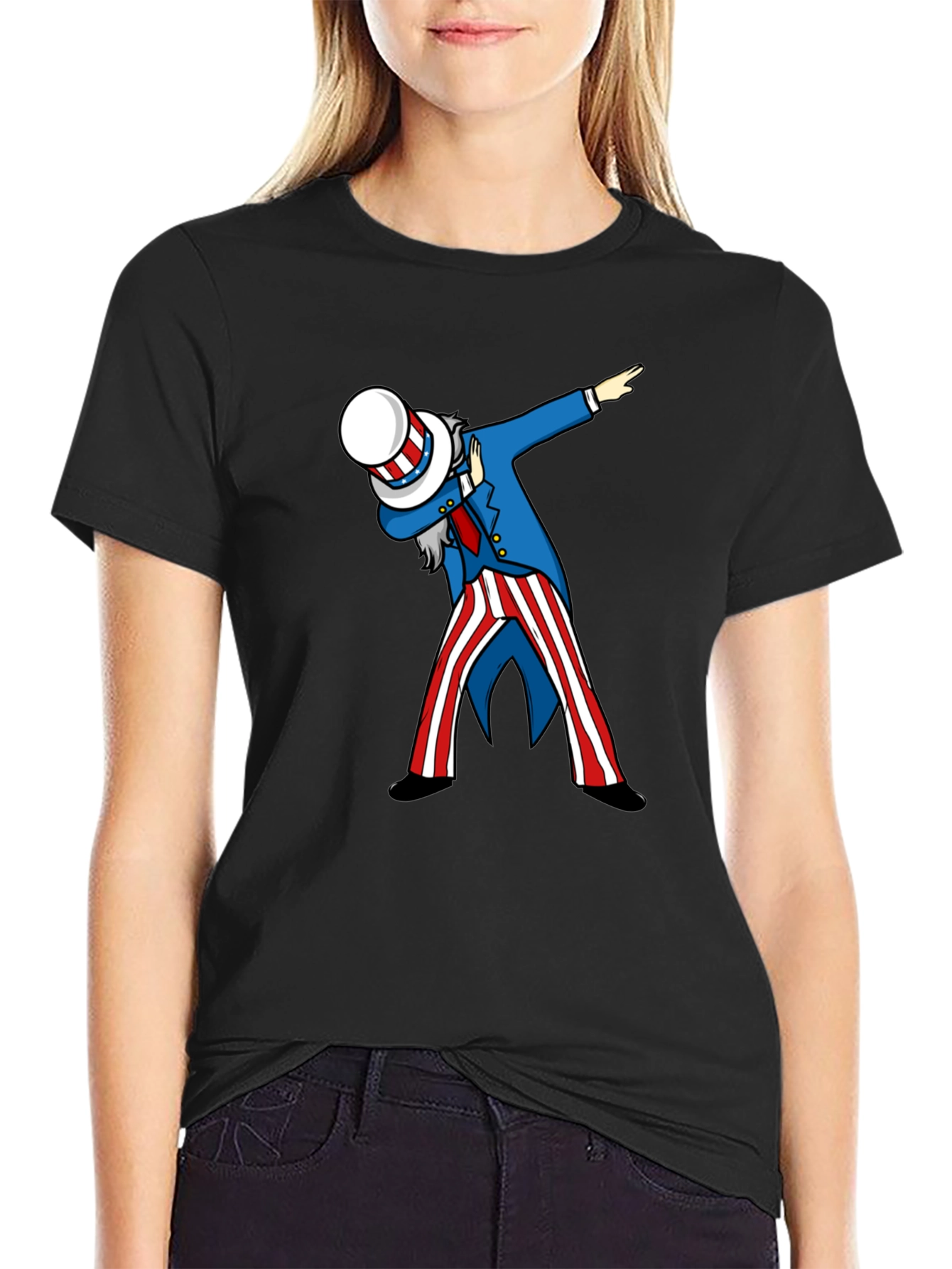 Dabbing Uncle Sam Patriotic T-Shirt