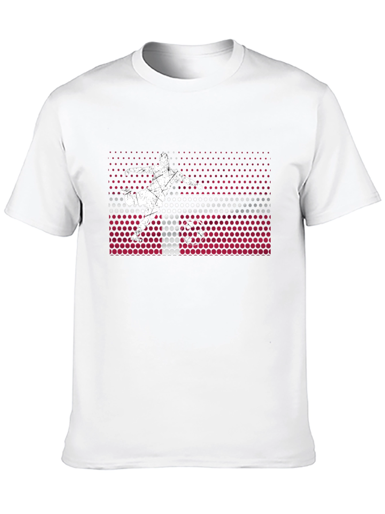 Latvia Soccer Flag Graphic T-Shirt