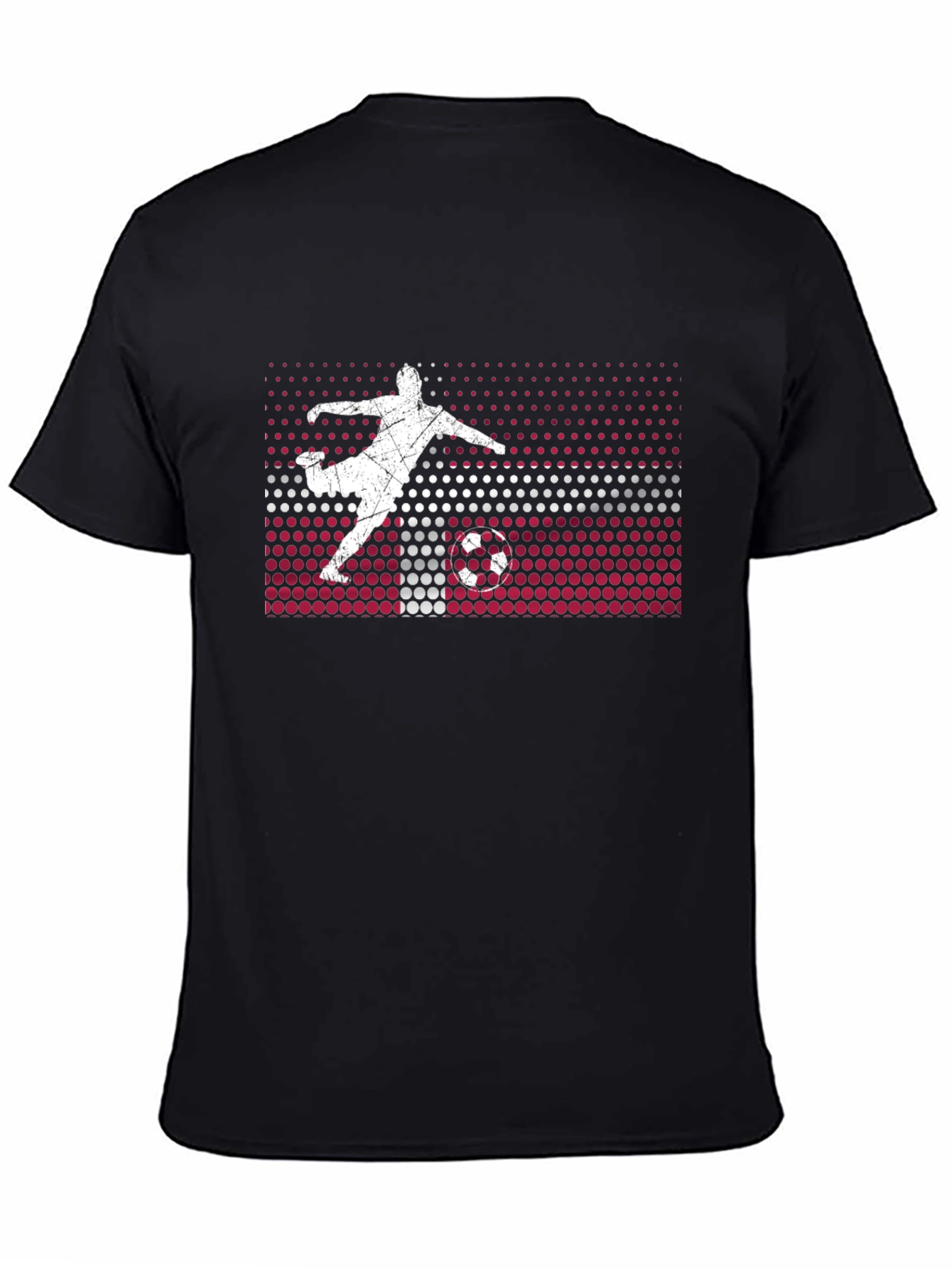 Latvia Soccer Flag Graphic T-Shirt