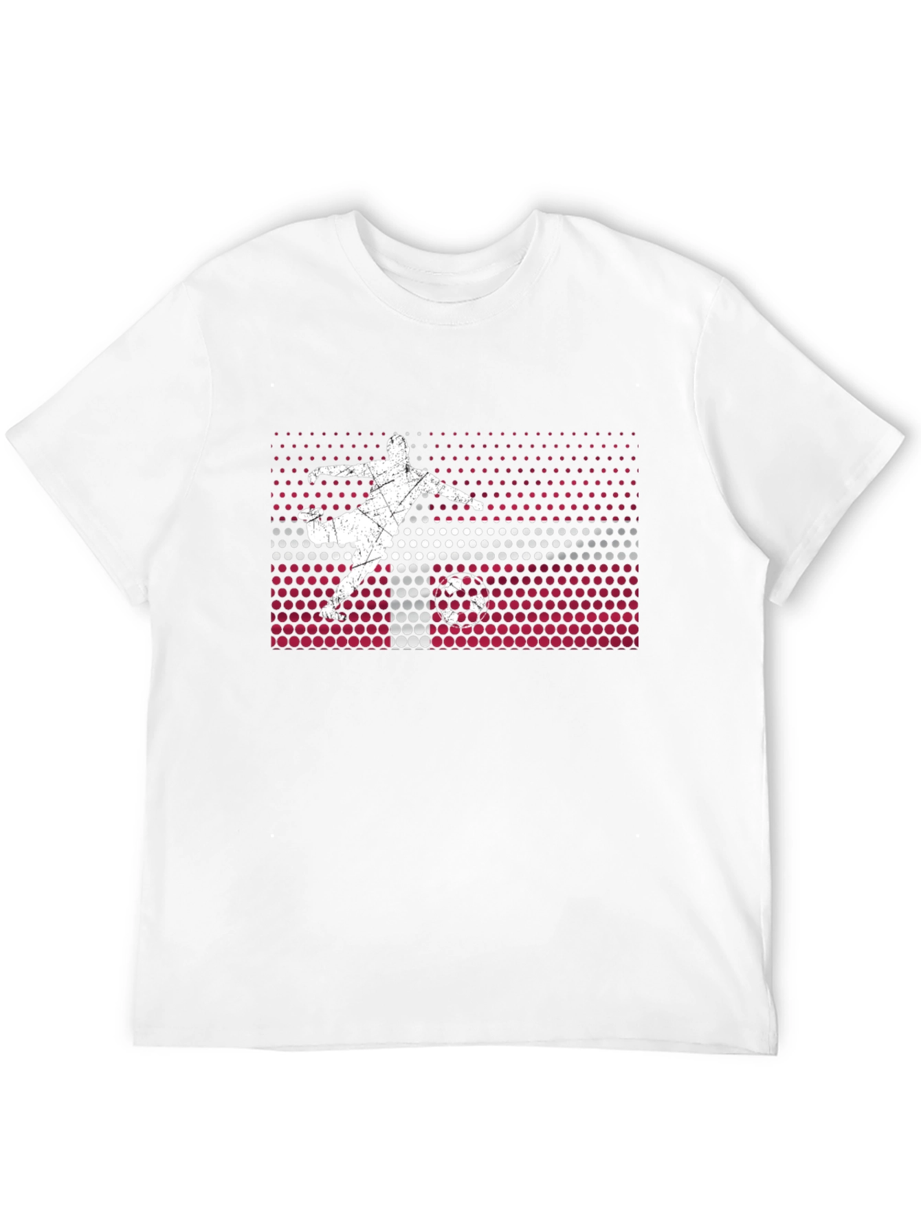 Latvia Soccer Flag Graphic T-Shirt