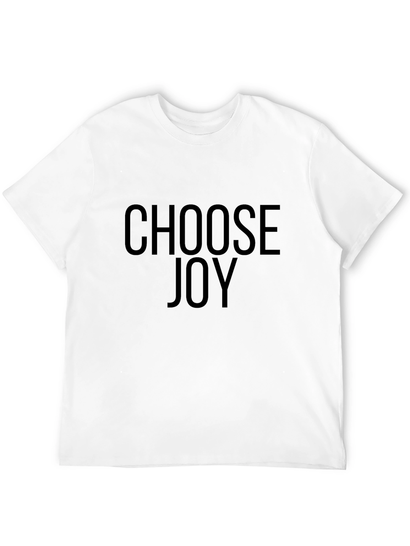 Choose Joy Black Graphic Tee - Motivational Shirt