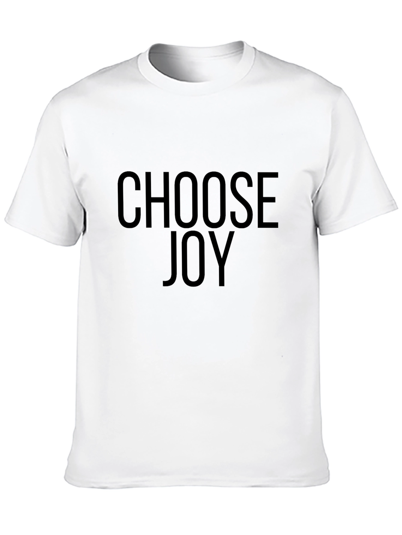 Choose Joy Black Graphic Tee - Motivational Shirt