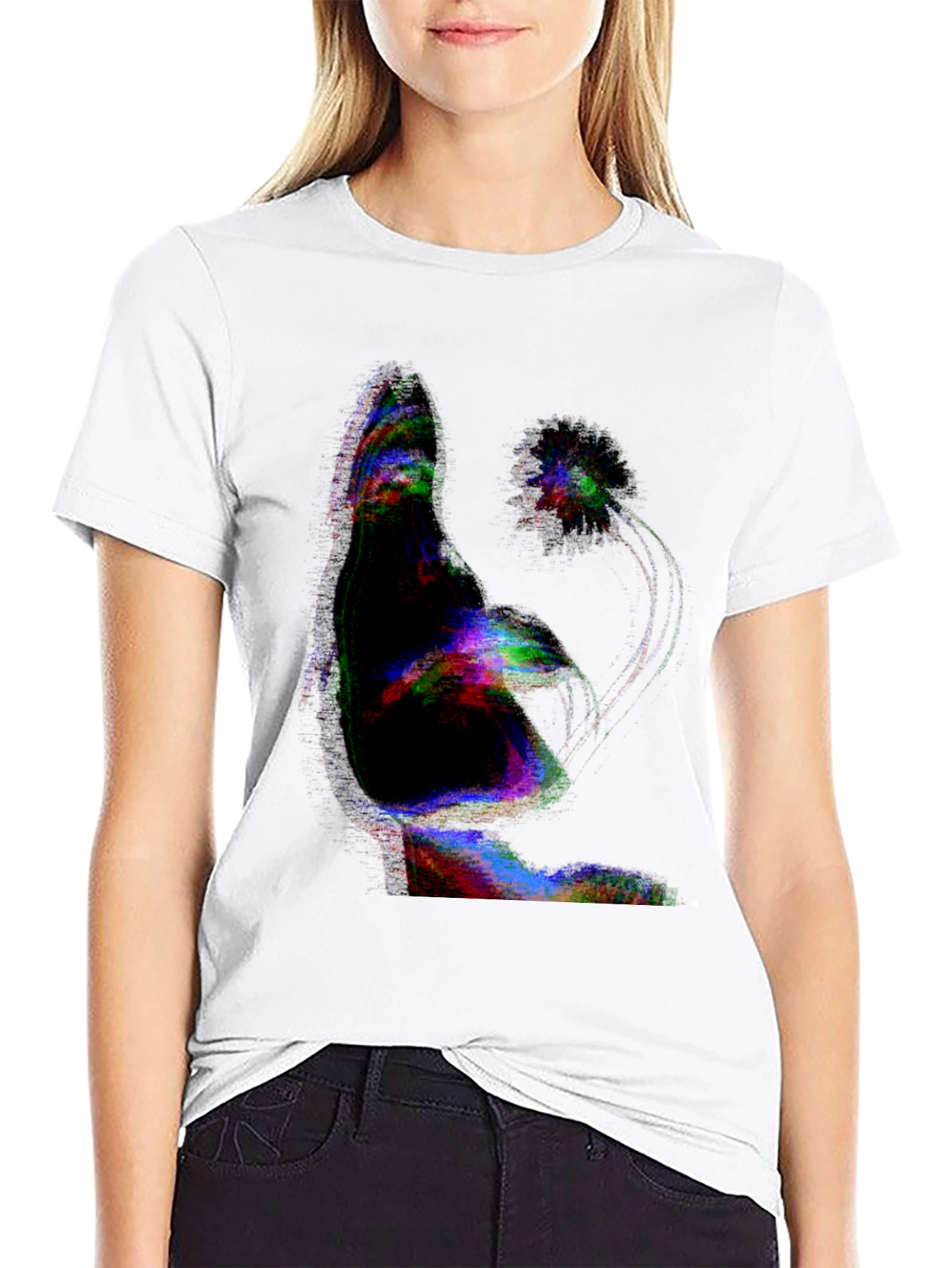 Glitch Art Graphic Tee - Unique Streetwear Style
