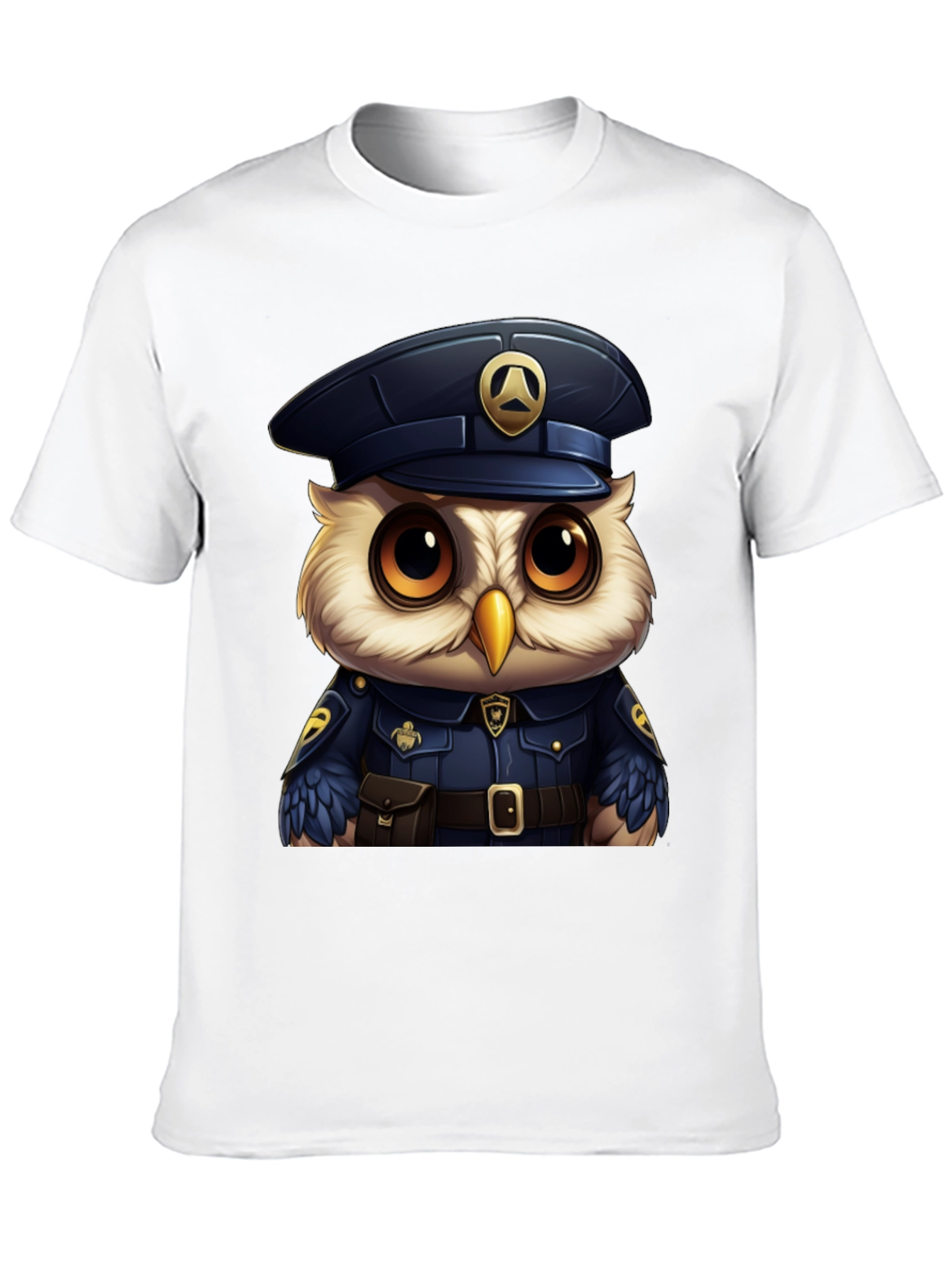 Owl Police Officer T-Shirt