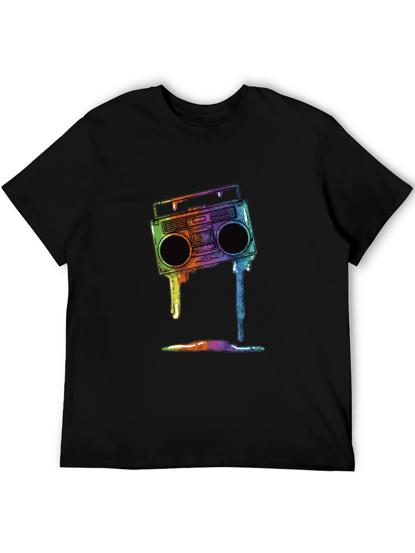 Retro Boombox Drip Graphic Tee
