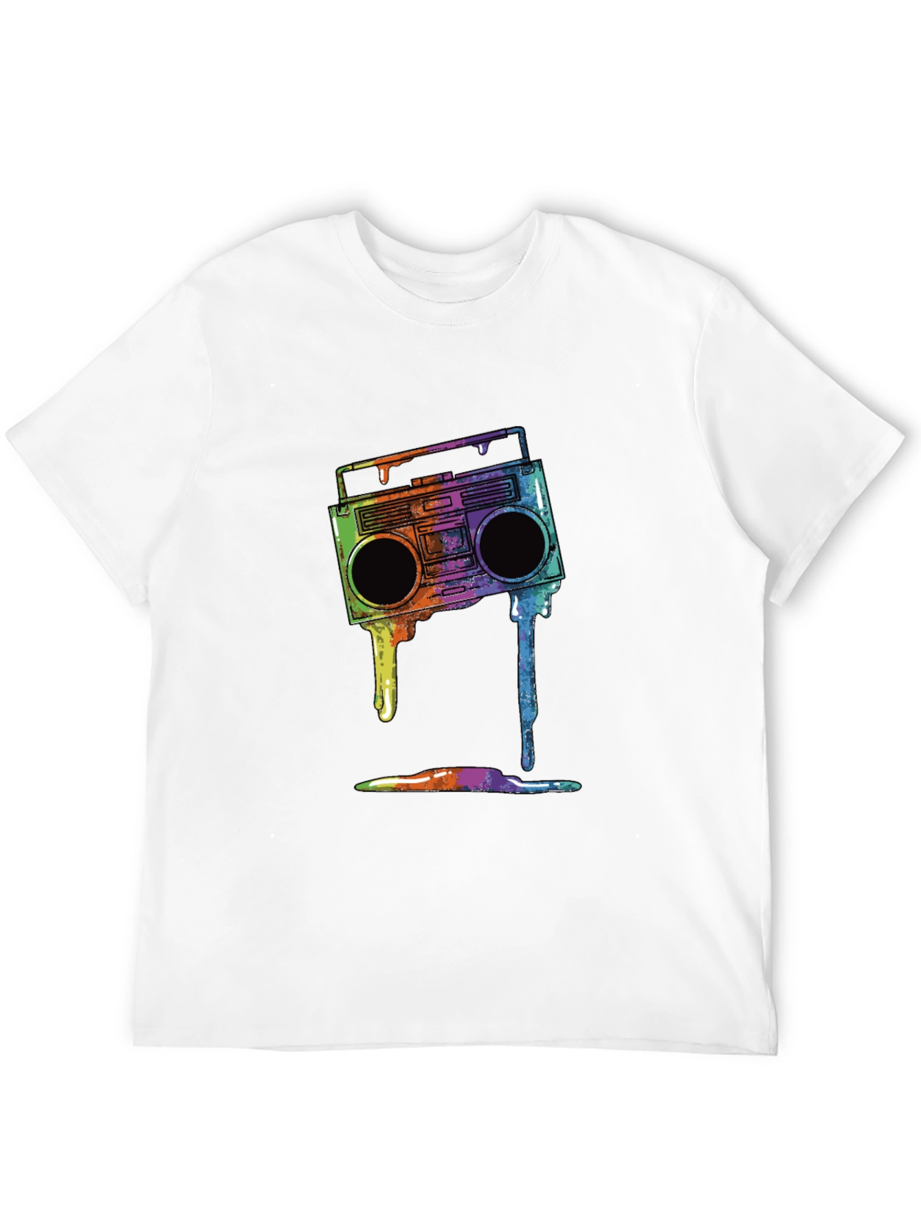 Retro Boombox Drip Graphic Tee