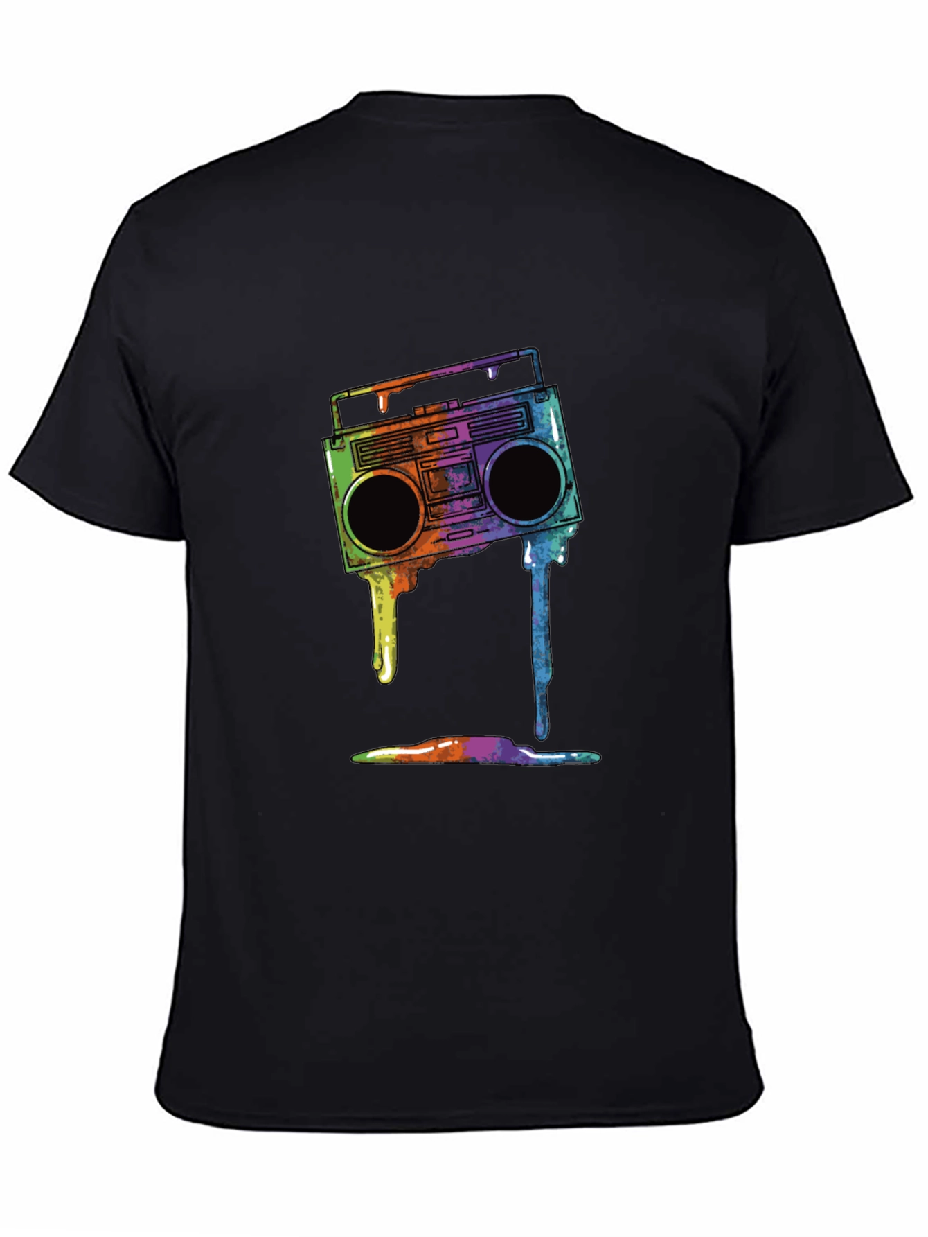 Retro Boombox Drip Graphic Tee