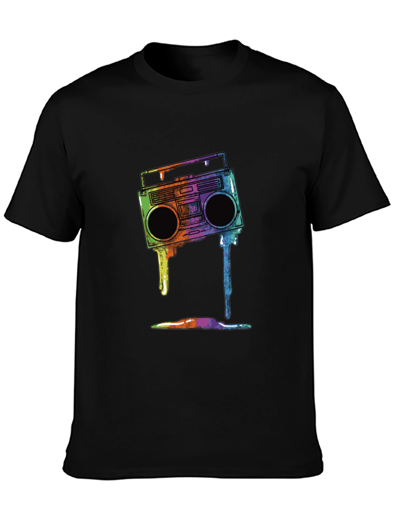 Retro Boombox Drip Graphic Tee