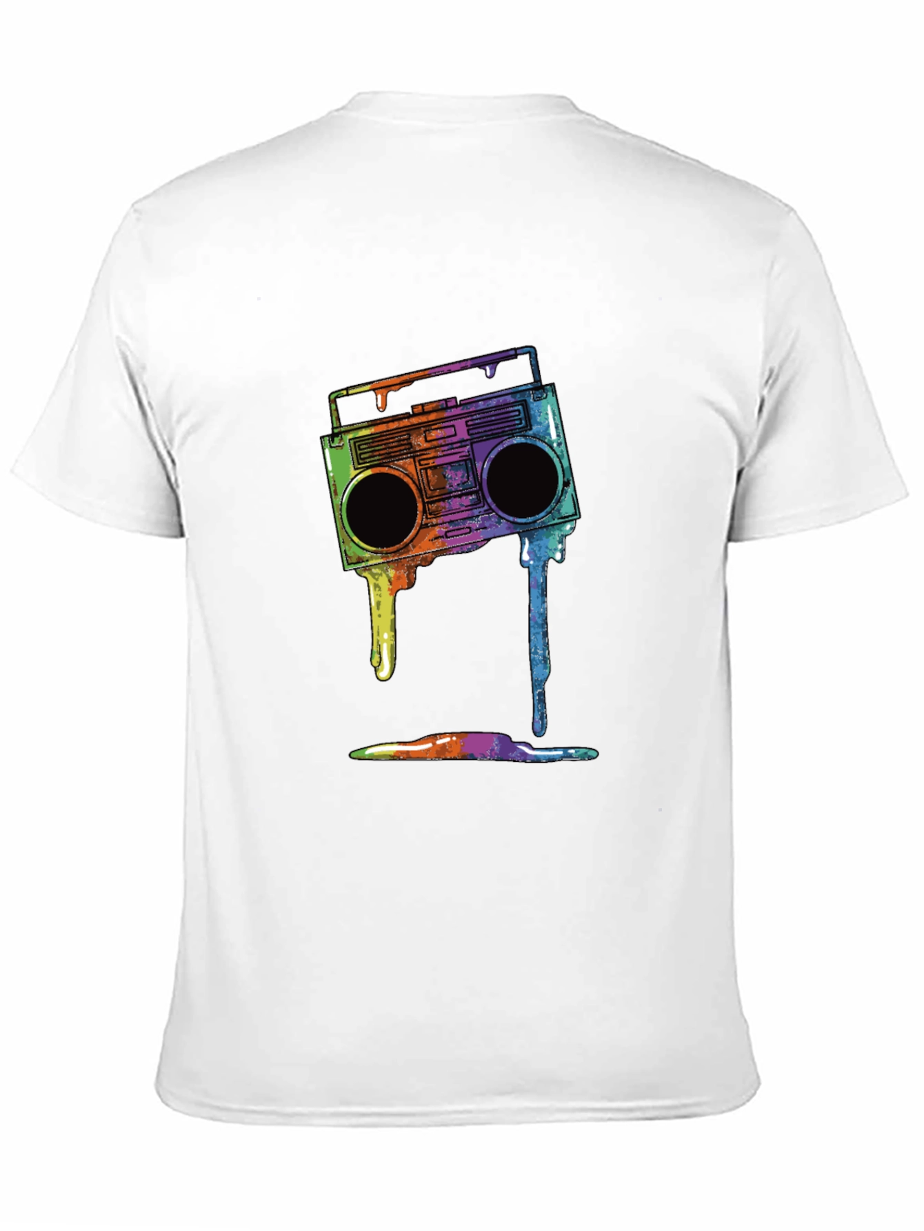 Retro Boombox Drip Graphic Tee