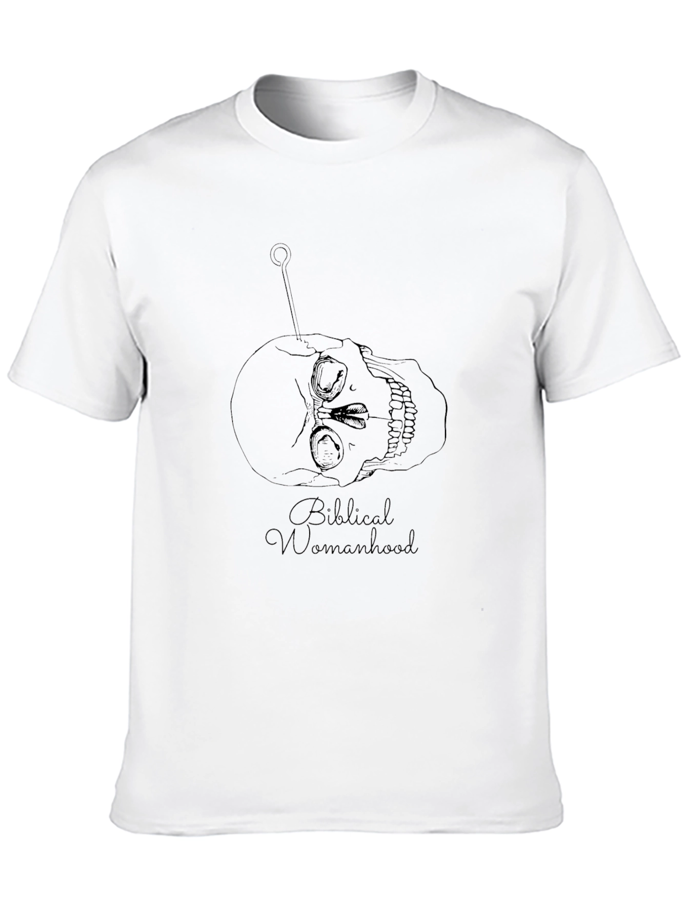 Skull & Pin Graphic Tee - Biblical Womanhood