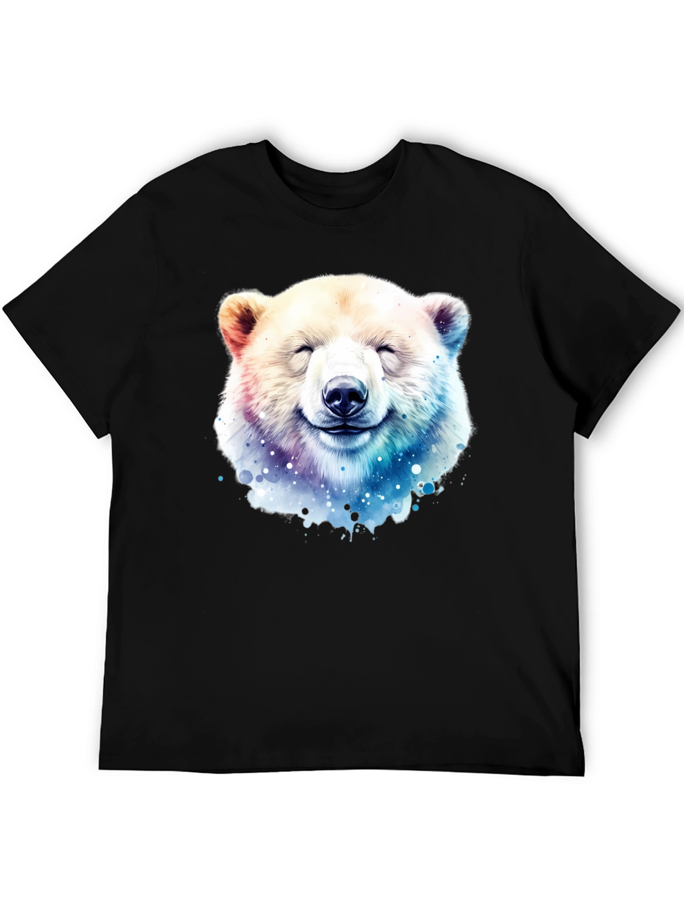 Smiling Bear Graphic Tee - Black T-Shirt