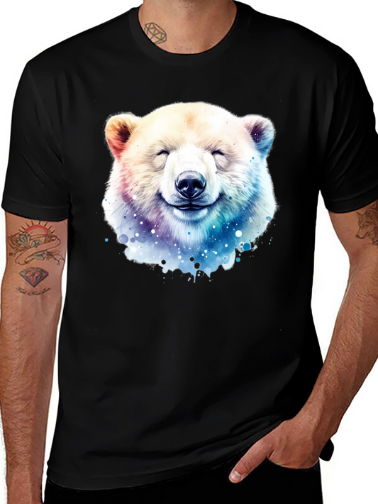 Smiling Bear Graphic Tee - Black T-Shirt