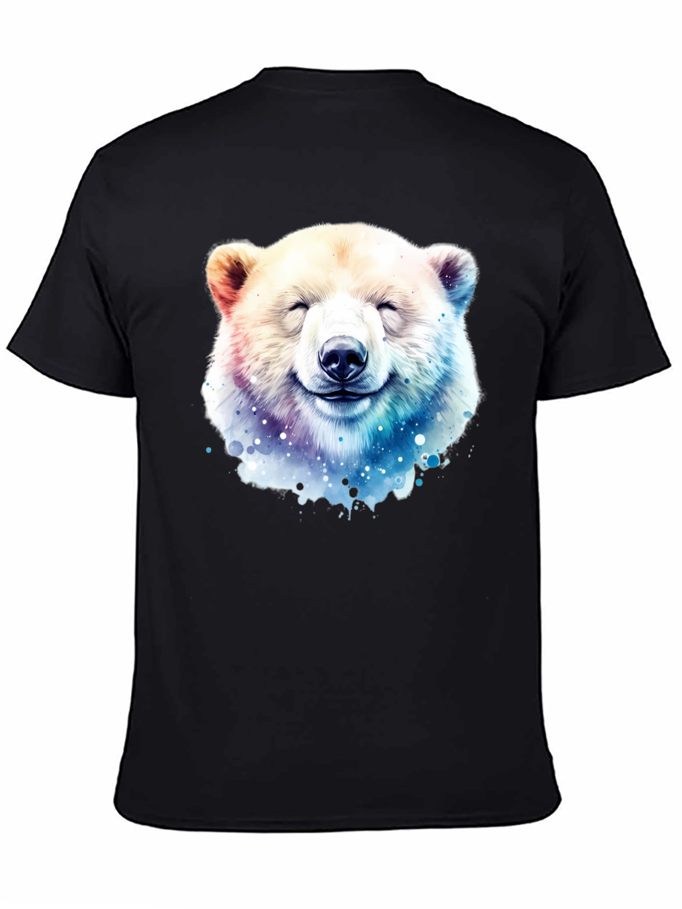 Smiling Bear Graphic Tee - Black T-Shirt