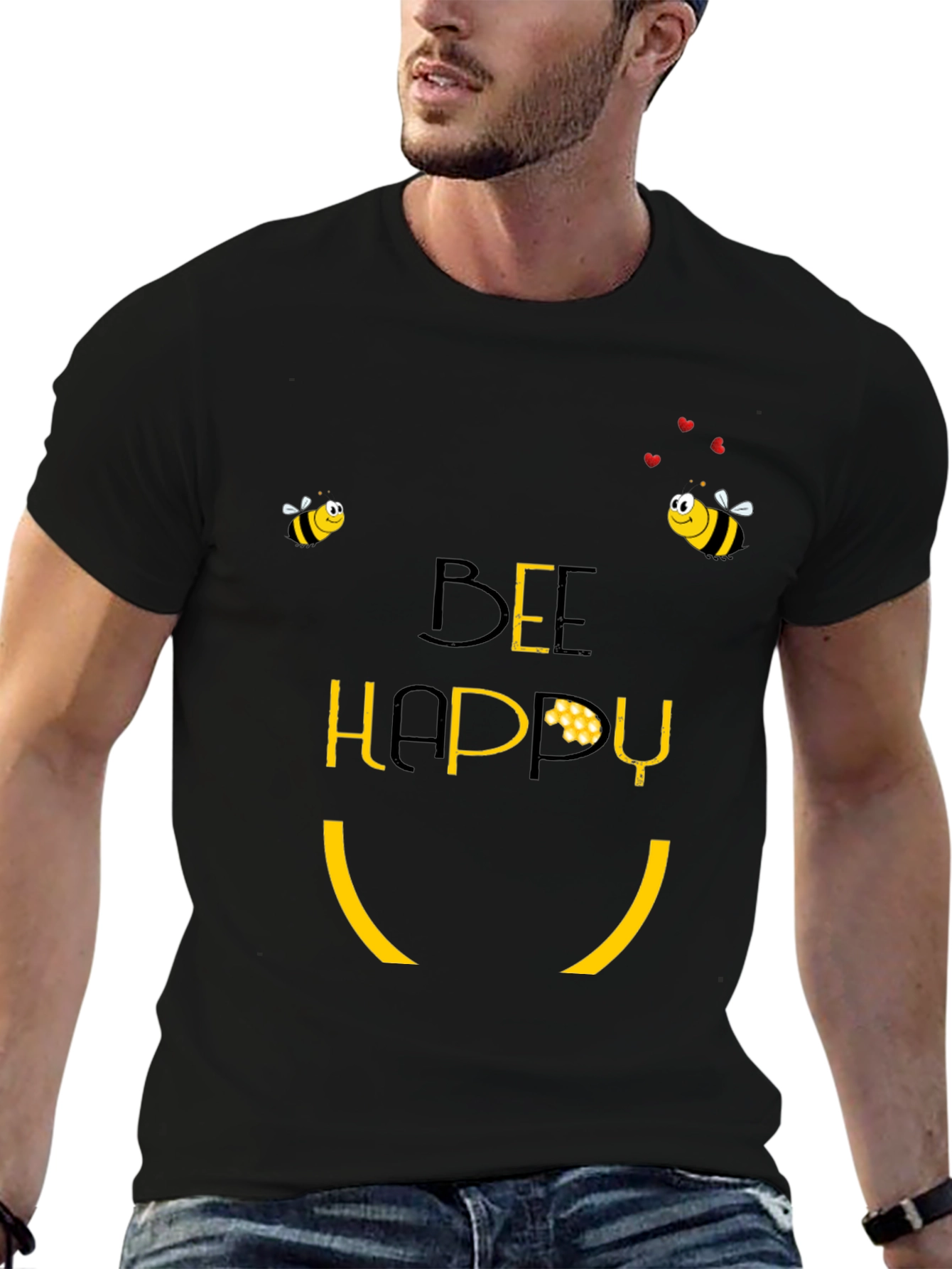 Bee Happy Graphic T-Shirt