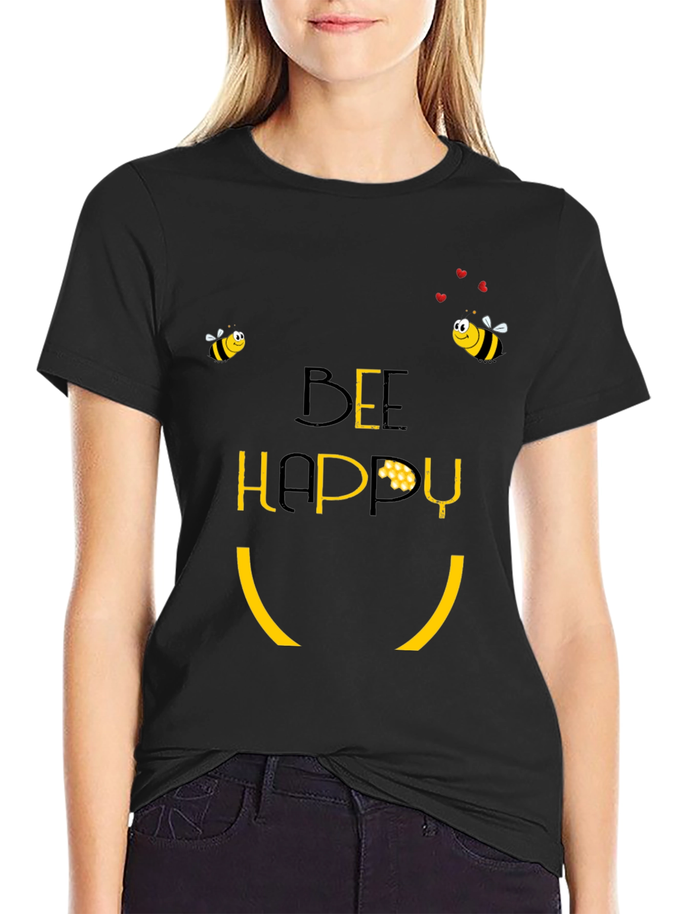 Bee Happy Graphic T-Shirt