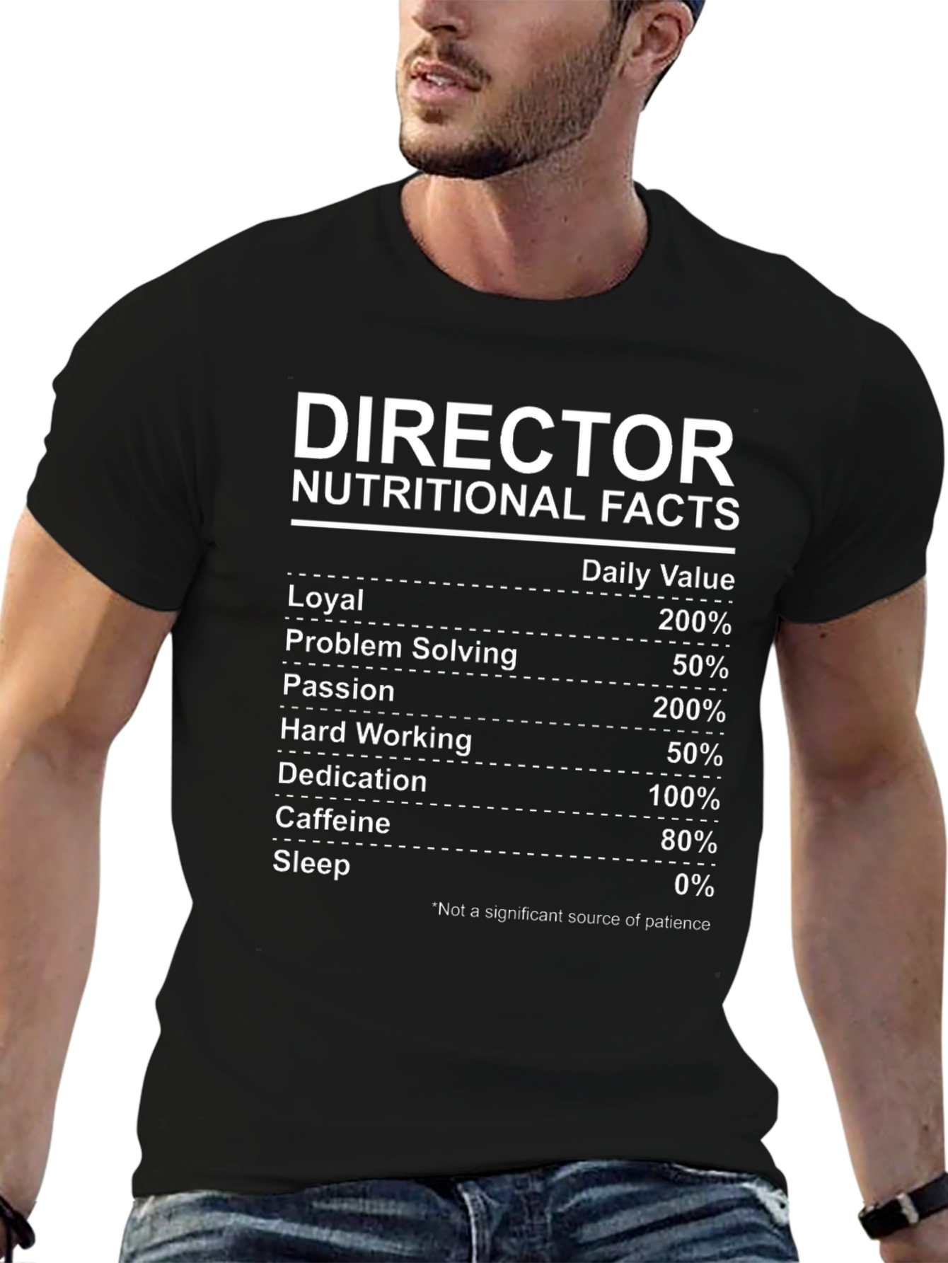 Director Nutritional Facts Funny T-Shirt