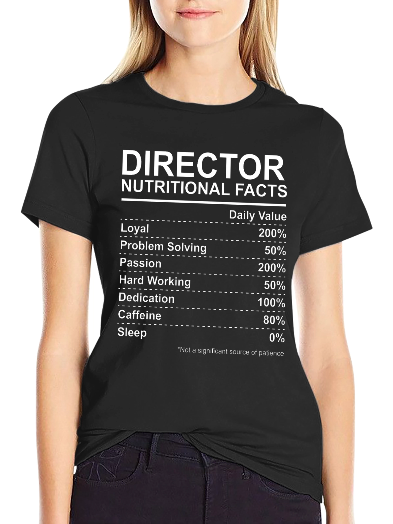 Director Nutritional Facts Funny T-Shirt