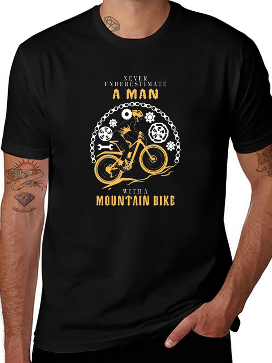 Mountain Bike Man Graphic T-Shirt
