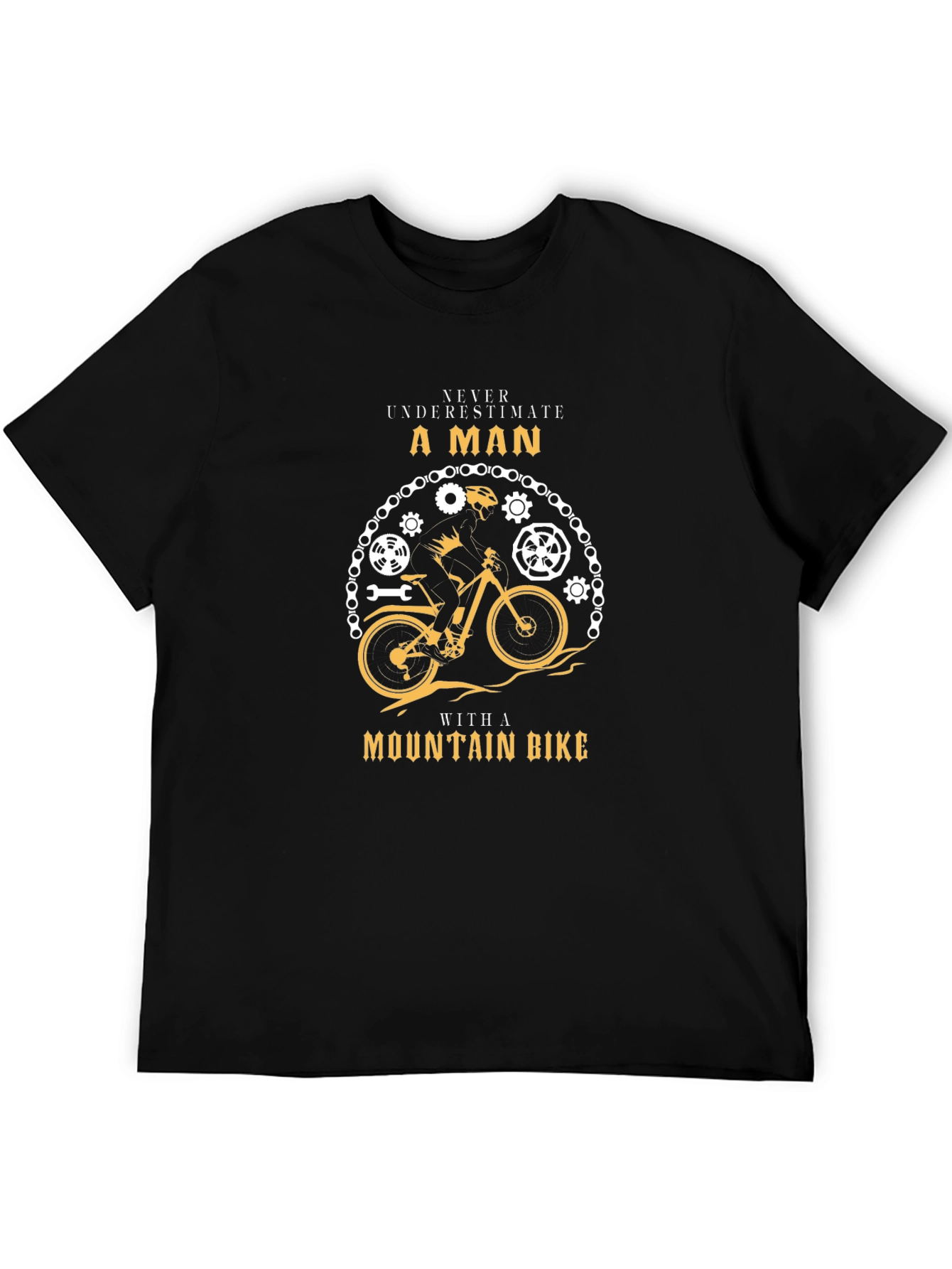 Mountain Bike Man Graphic T-Shirt