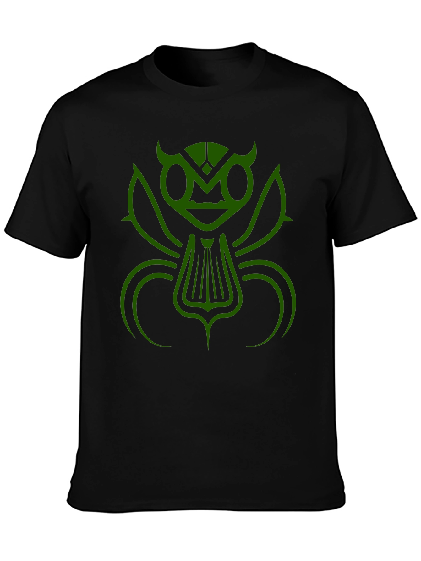 Abstract Insect Graphic Tee - Black