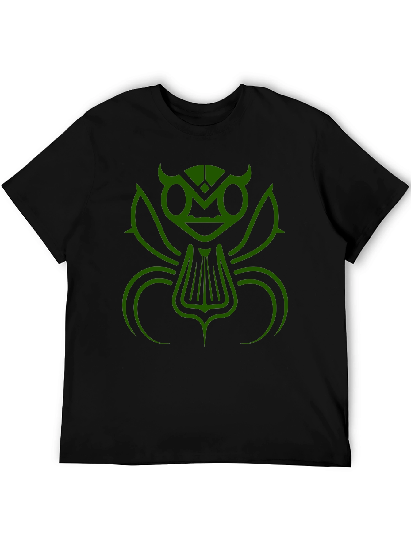 Abstract Insect Graphic Tee - Black