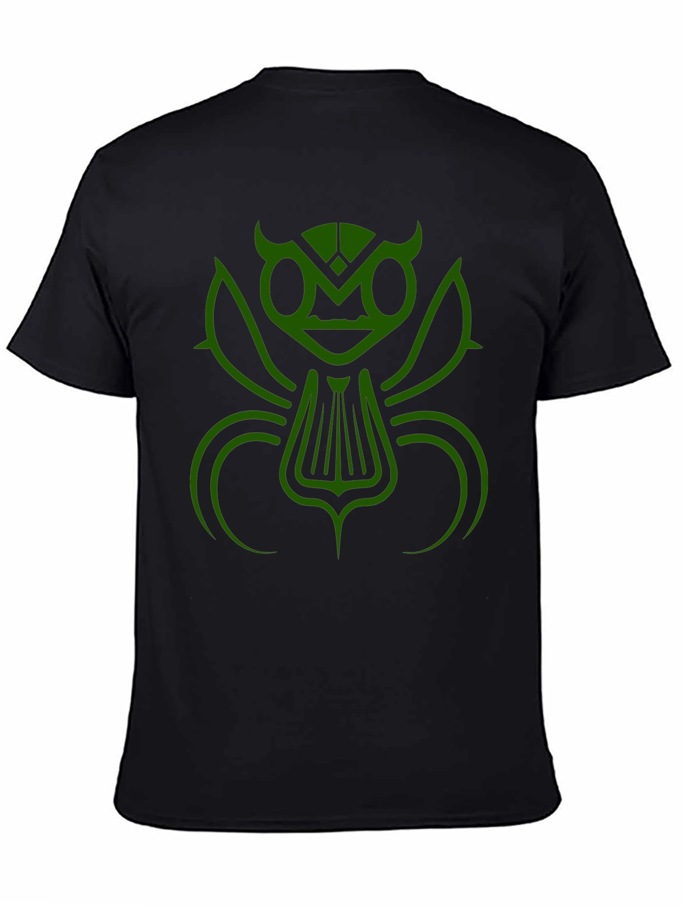 Abstract Insect Graphic Tee - Black